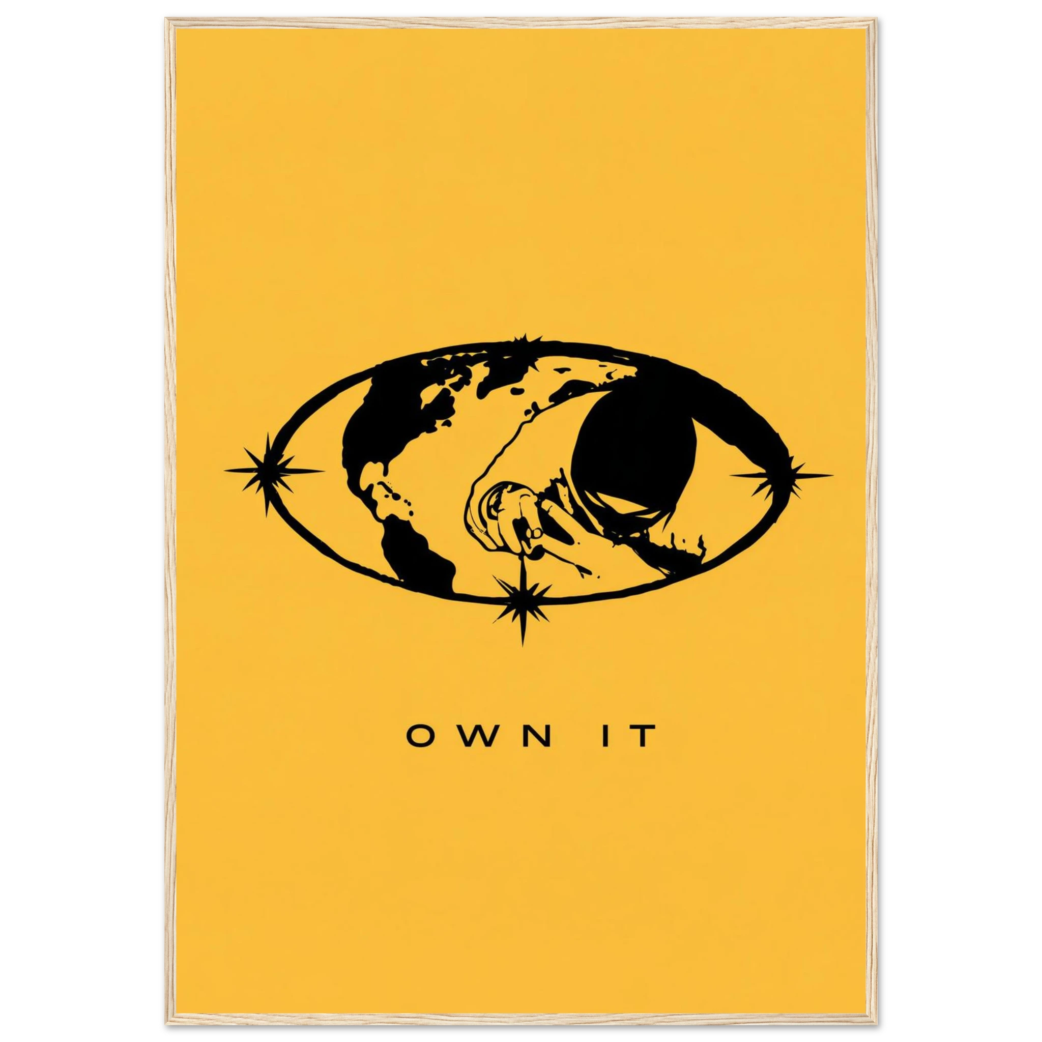 Rizen OWN IT - Premium Framed Wall Art