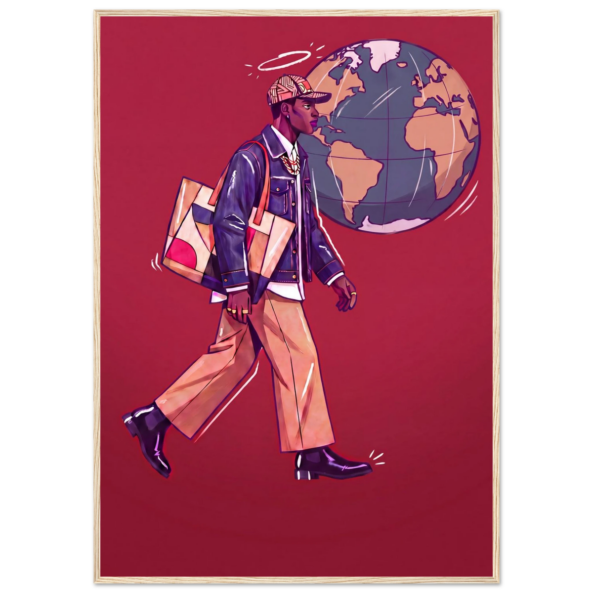 Rizen Global Stride - Premium Framed Wall Art