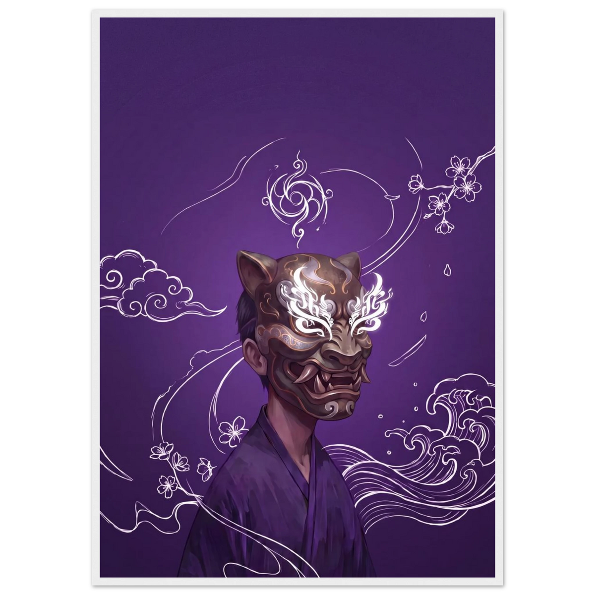 Rizen Beneath the Mask - Premium Framed Wall Art