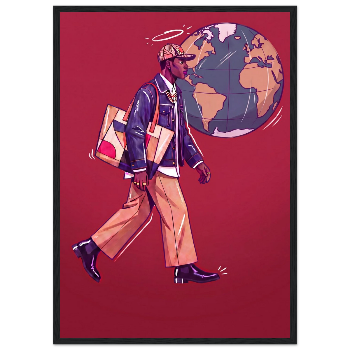 Rizen Global Stride - Premium Framed Wall Art