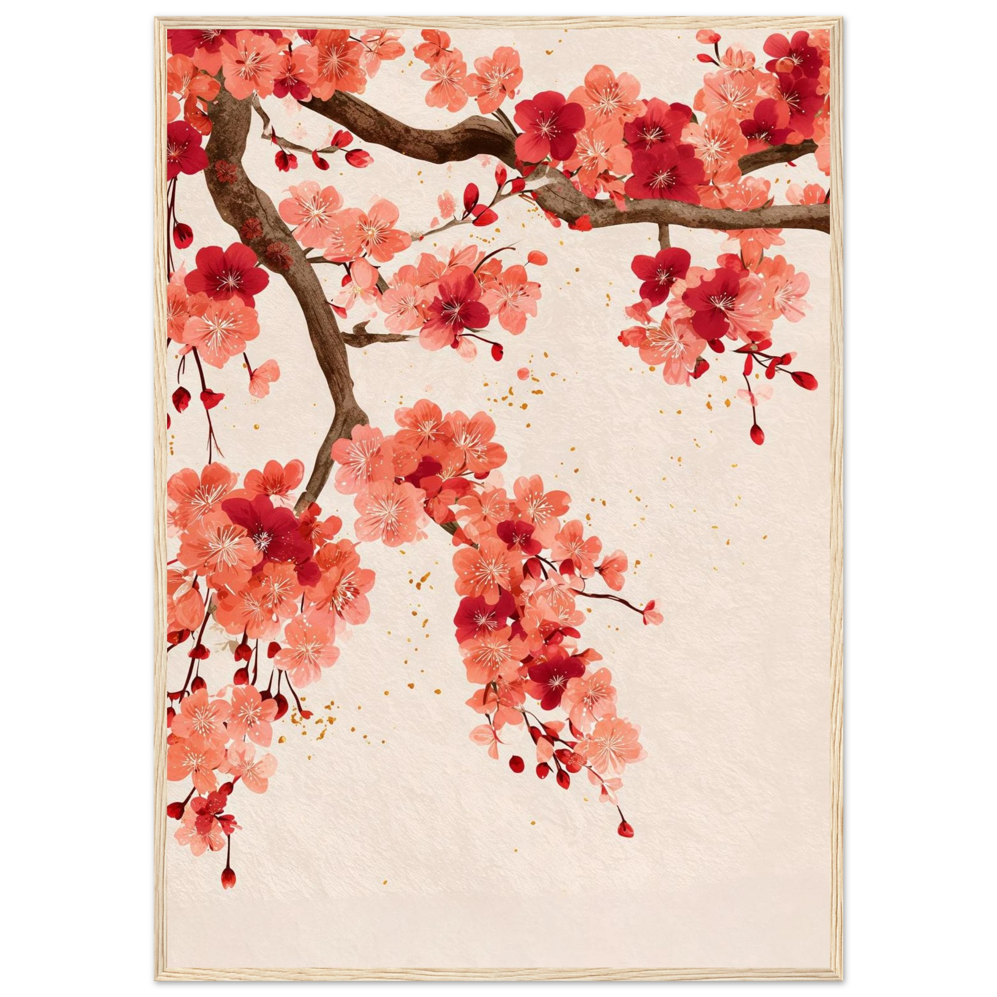 Rizen Ember Tree - Premium Framed Wall Art