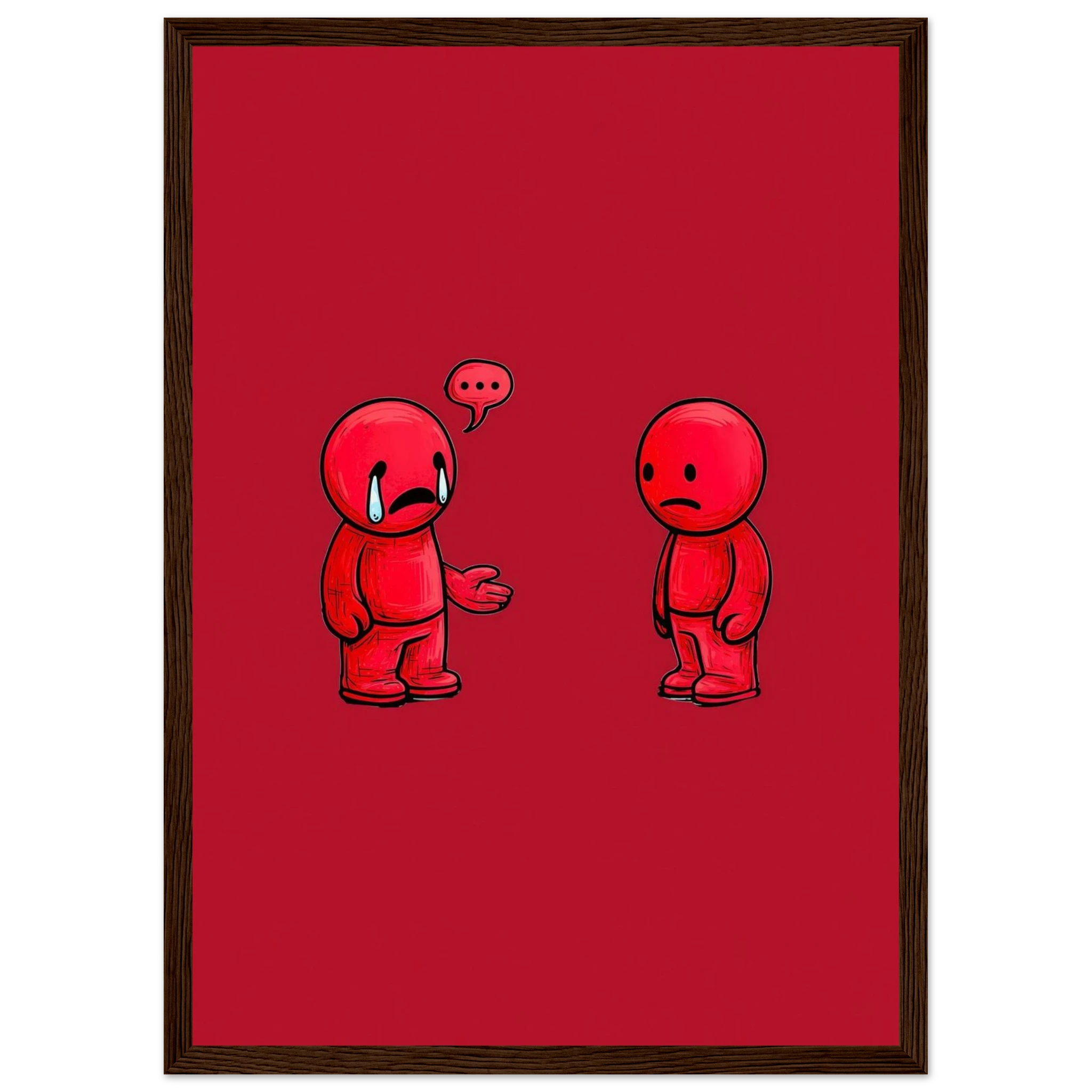 Rizen Anxious &amp; Avoidant - Premium Framed Wall Art