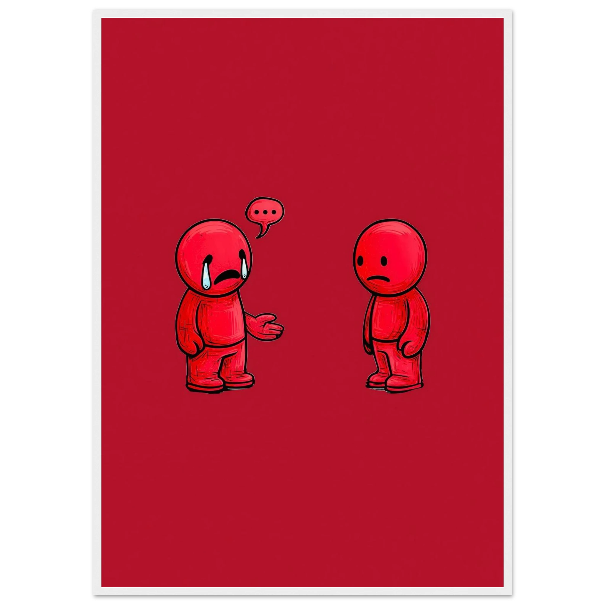 Rizen Anxious &amp; Avoidant - Premium Framed Wall Art
