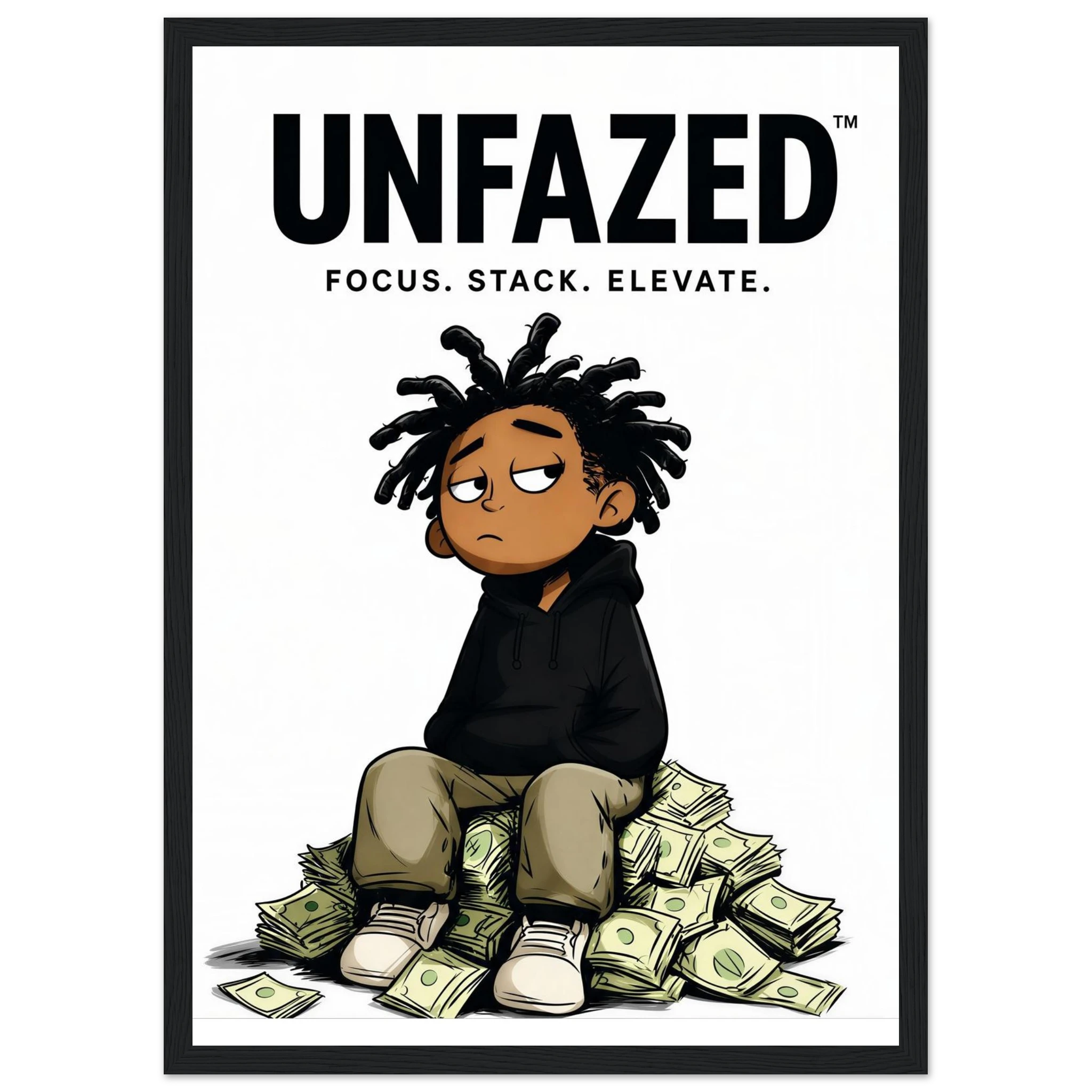Rizen Unfazed - Premium Framed Wall Art