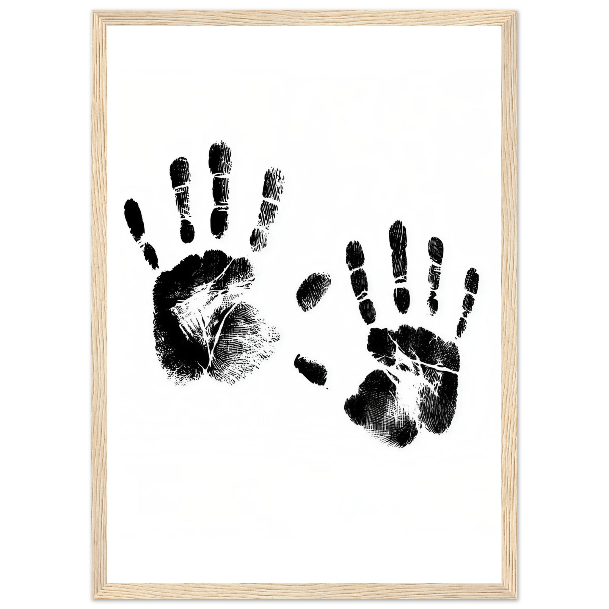 Rizen Memory of Hands - Premium Framed Wall Art