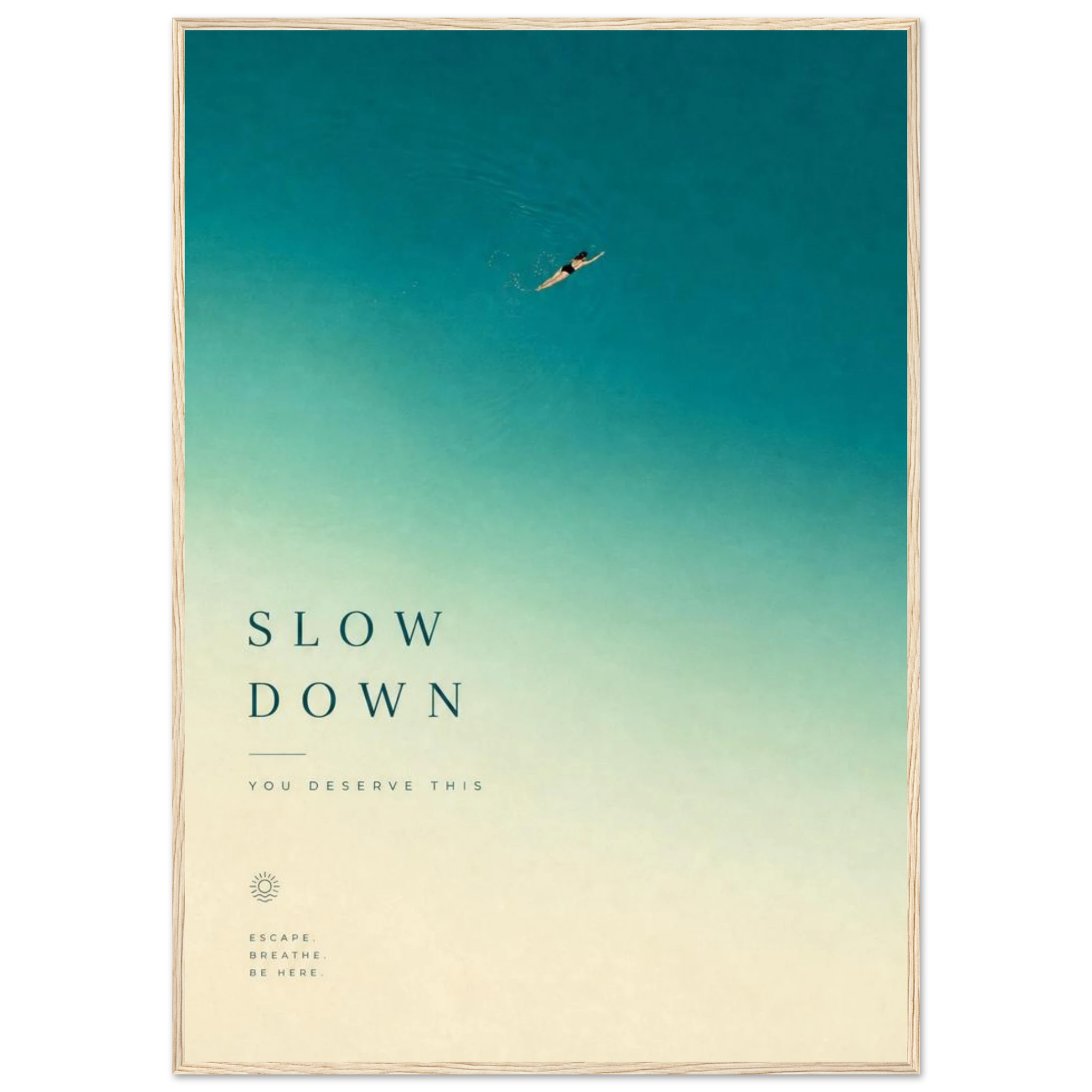 Rizen Slow Down - Premium Framed Wall Art