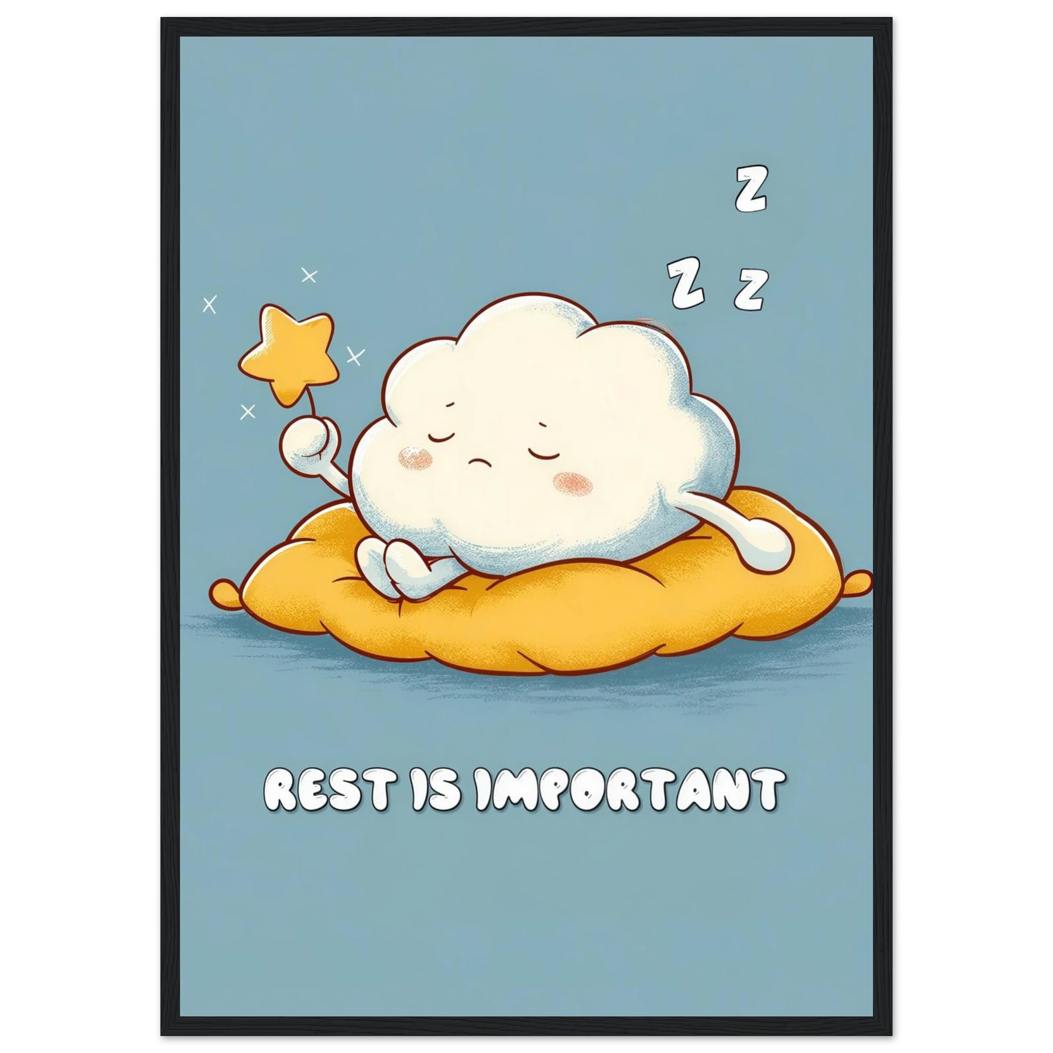 Rizen Rest is Important - Premium Framed Wall Art