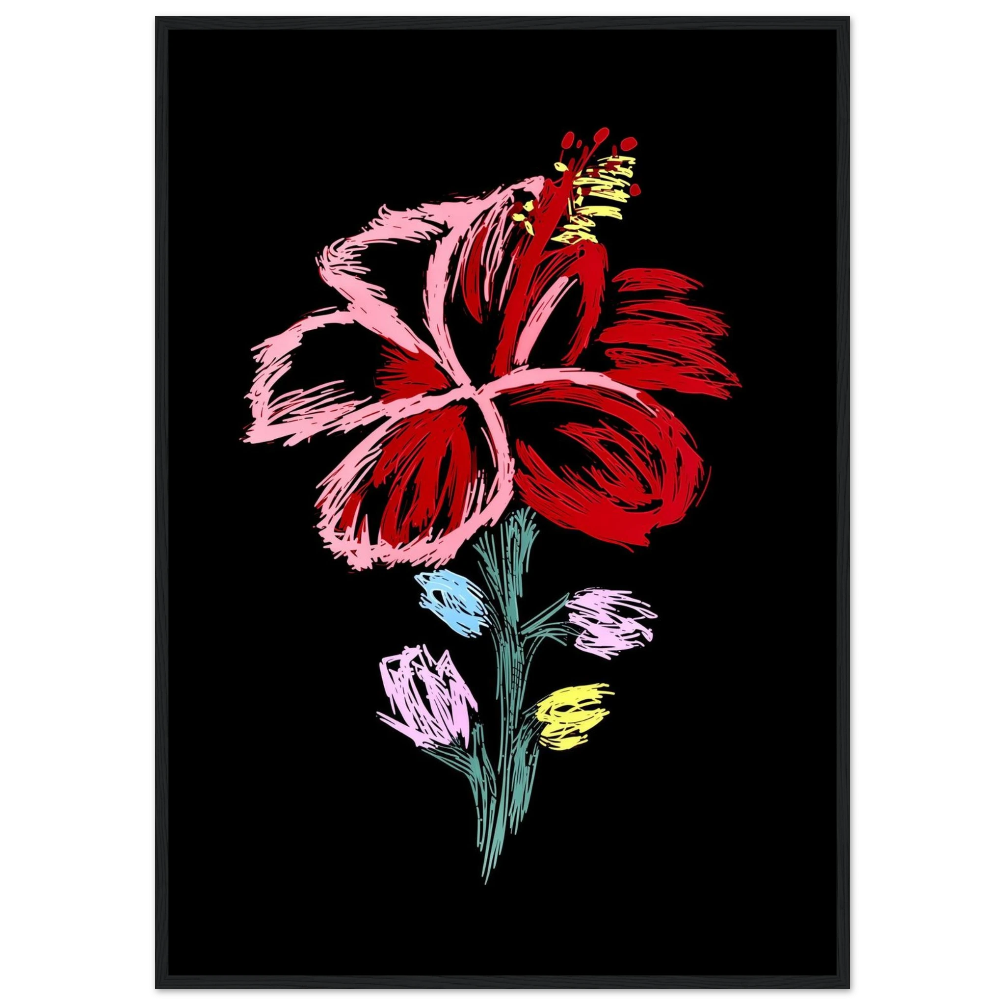 Rizen Flower - Premium Framed Wall Art