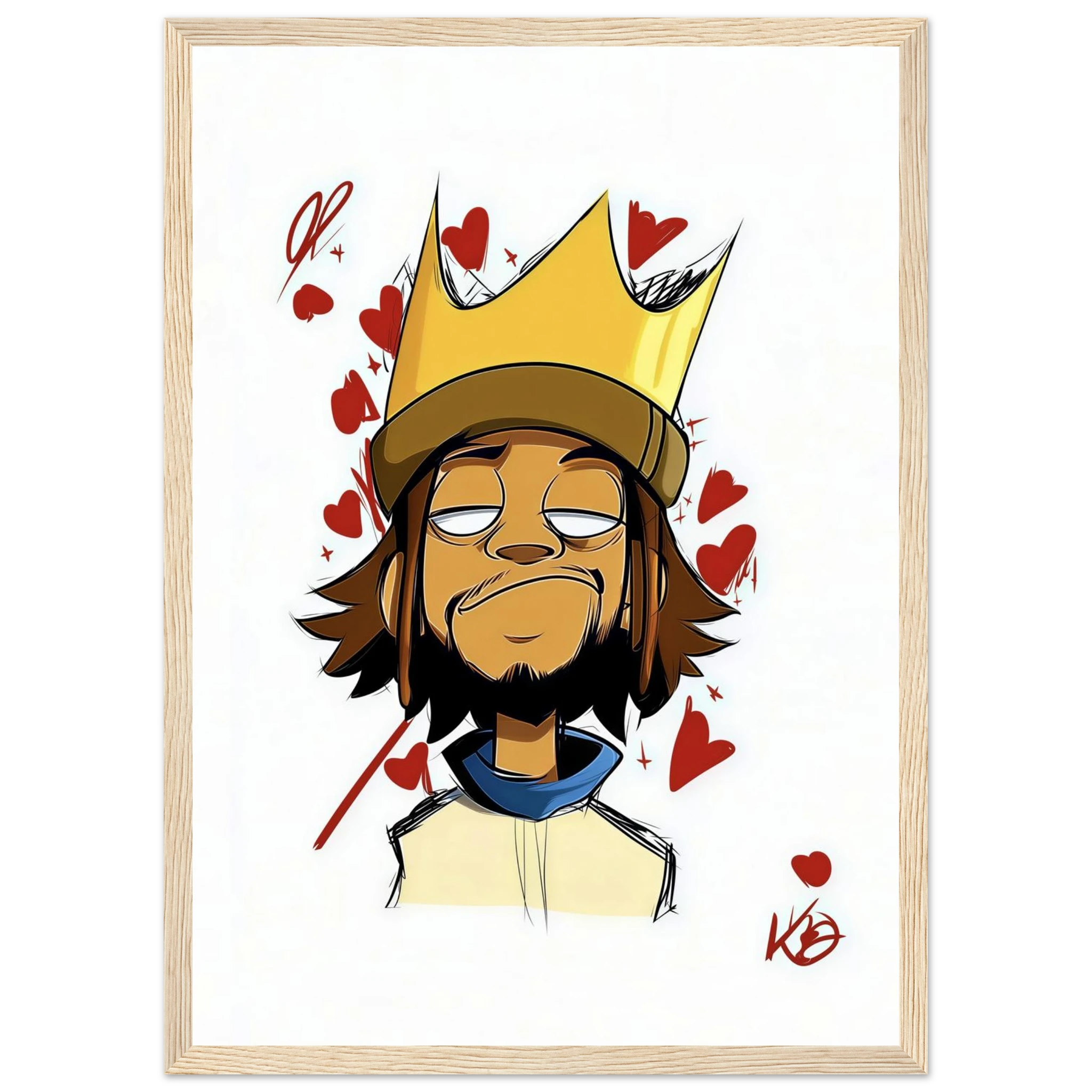 Rizen Crowned Affection - Premium Framed Wall Art