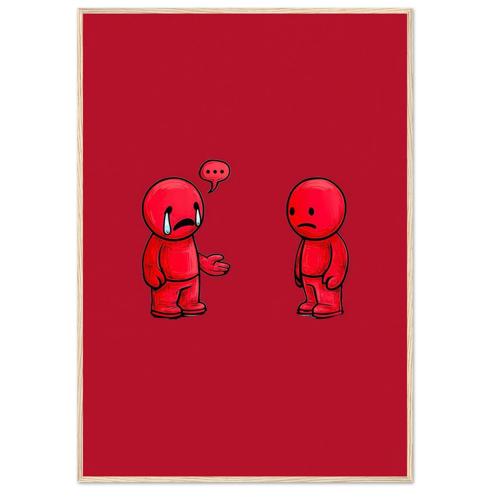 Rizen Anxious &amp; Avoidant - Premium Framed Wall Art