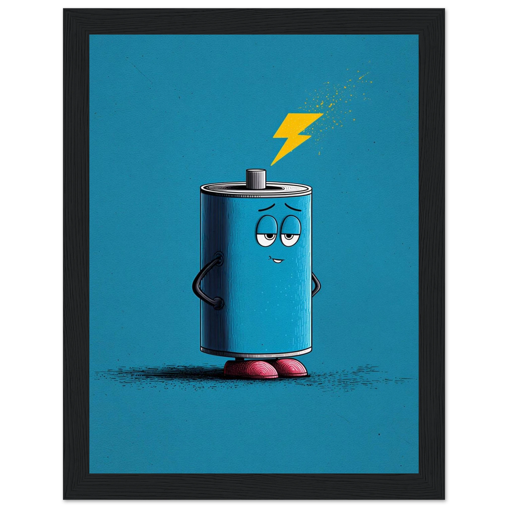 Rizen Electro Blue - Premium Framed Wall Art