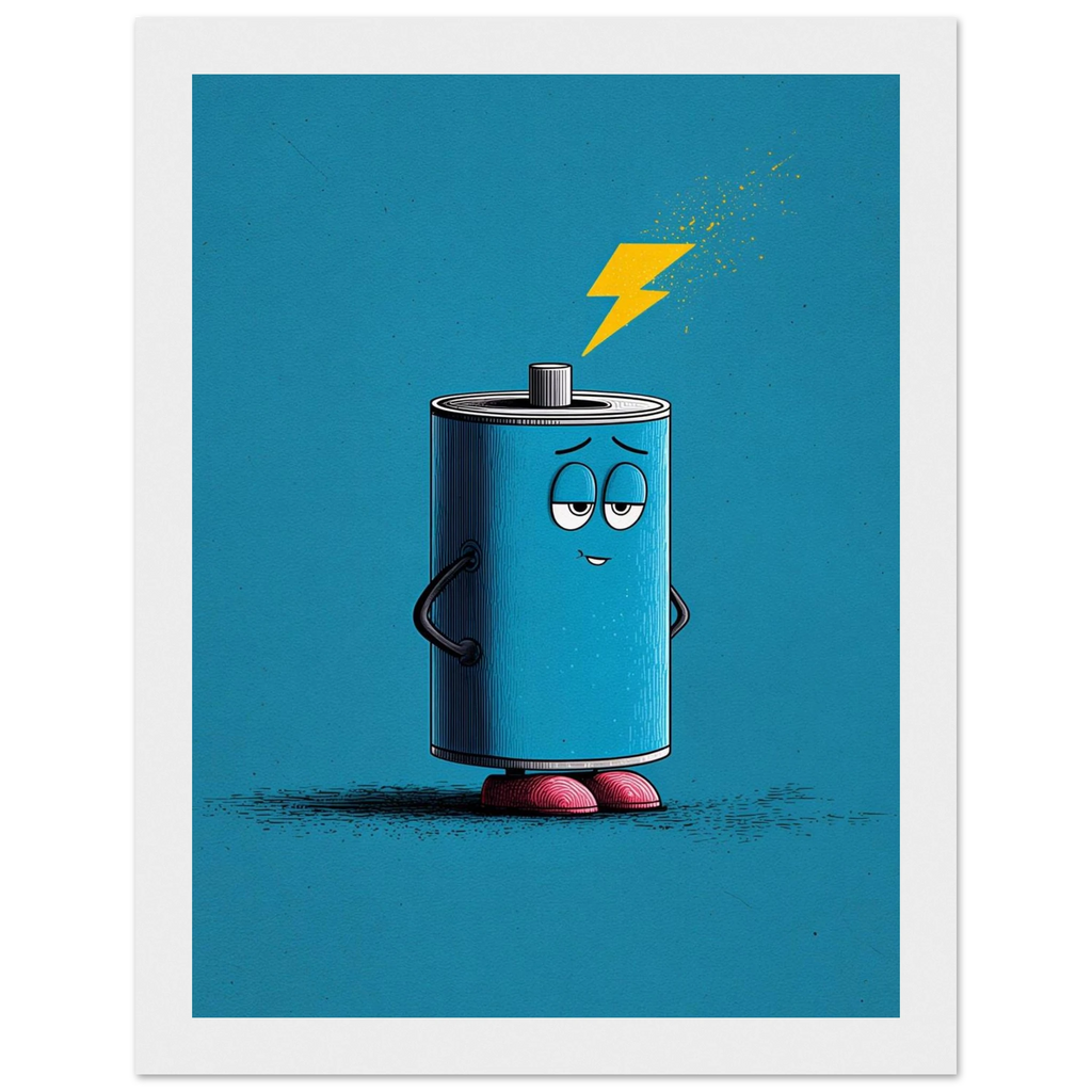 Rizen Electro Blue - Premium Framed Wall Art