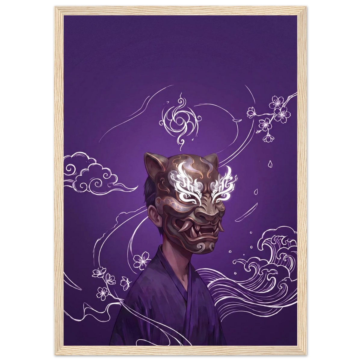Rizen Beneath the Mask - Premium Framed Wall Art