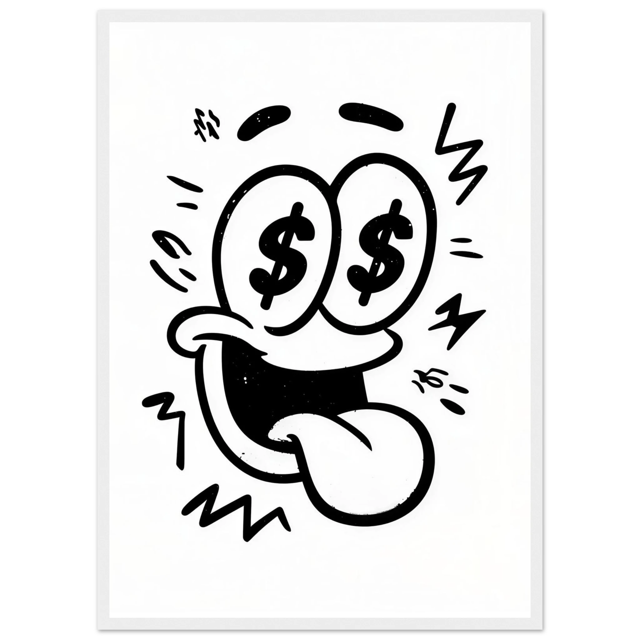 Rizen Dollar Eyes - Premium Framed Wall Art