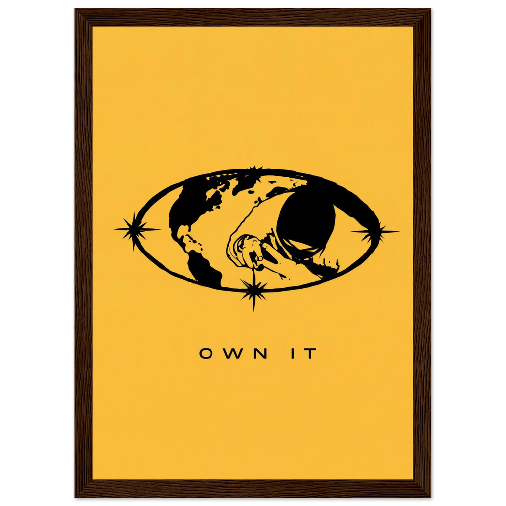 Rizen OWN IT - Premium Framed Wall Art
