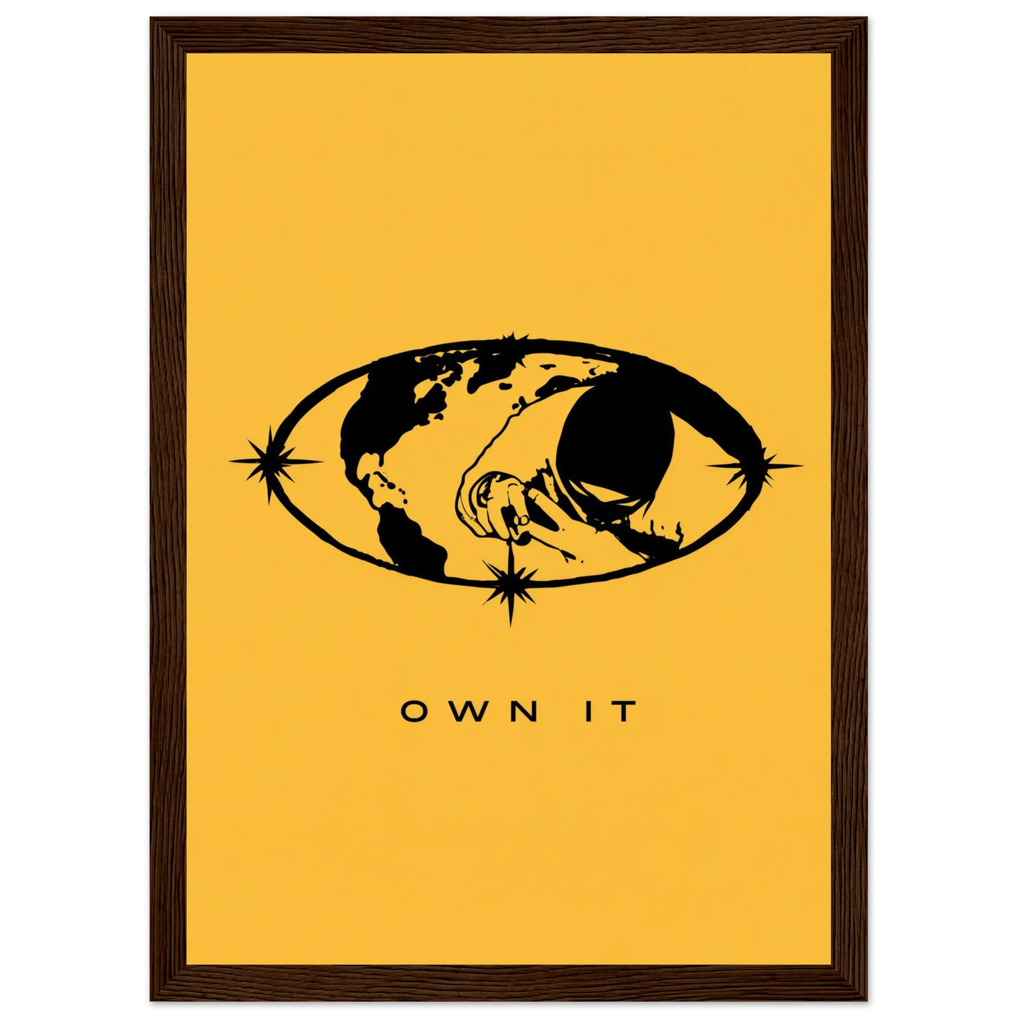 Rizen OWN IT - Premium Framed Wall Art