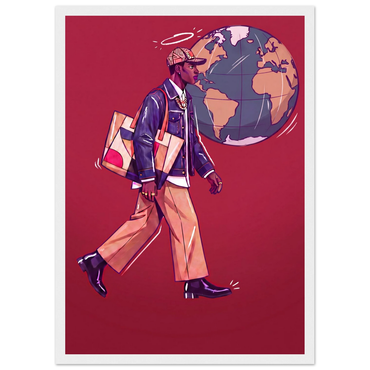 Rizen Global Stride - Premium Framed Wall Art