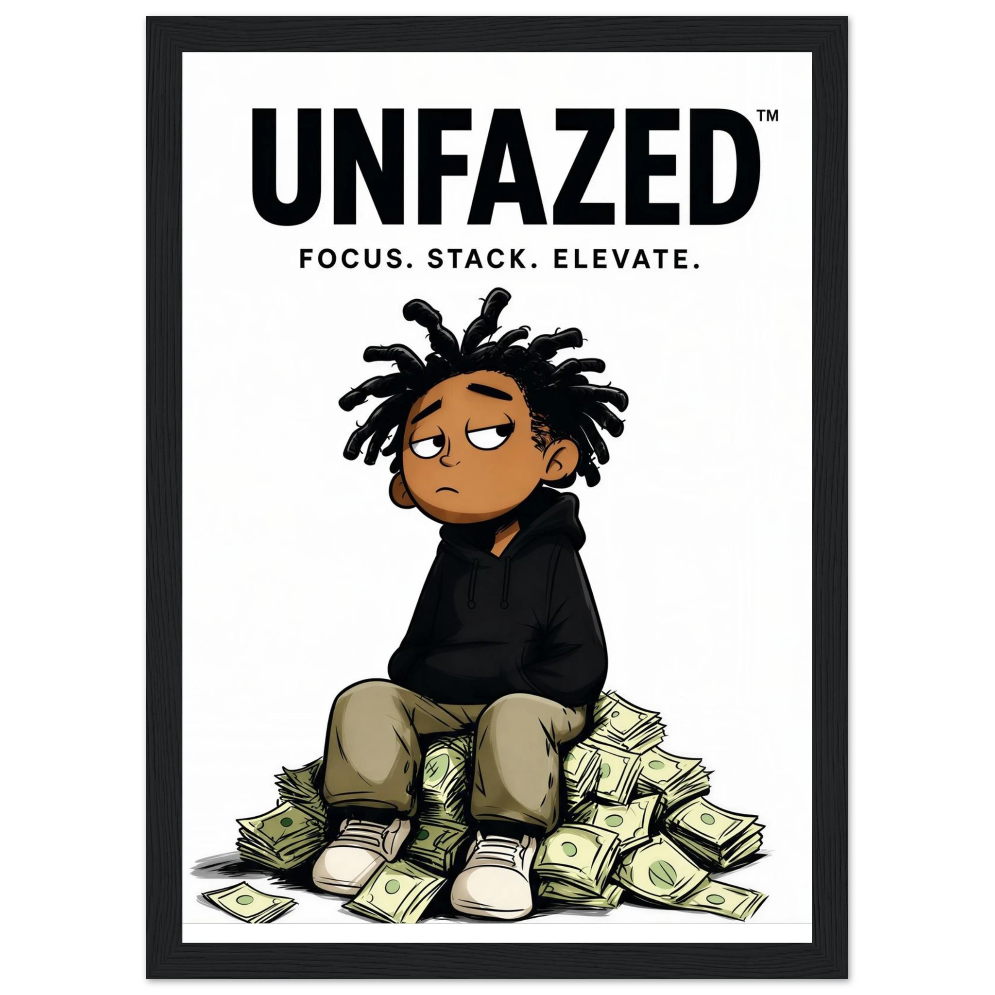 Rizen Unfazed - Premium Framed Wall Art