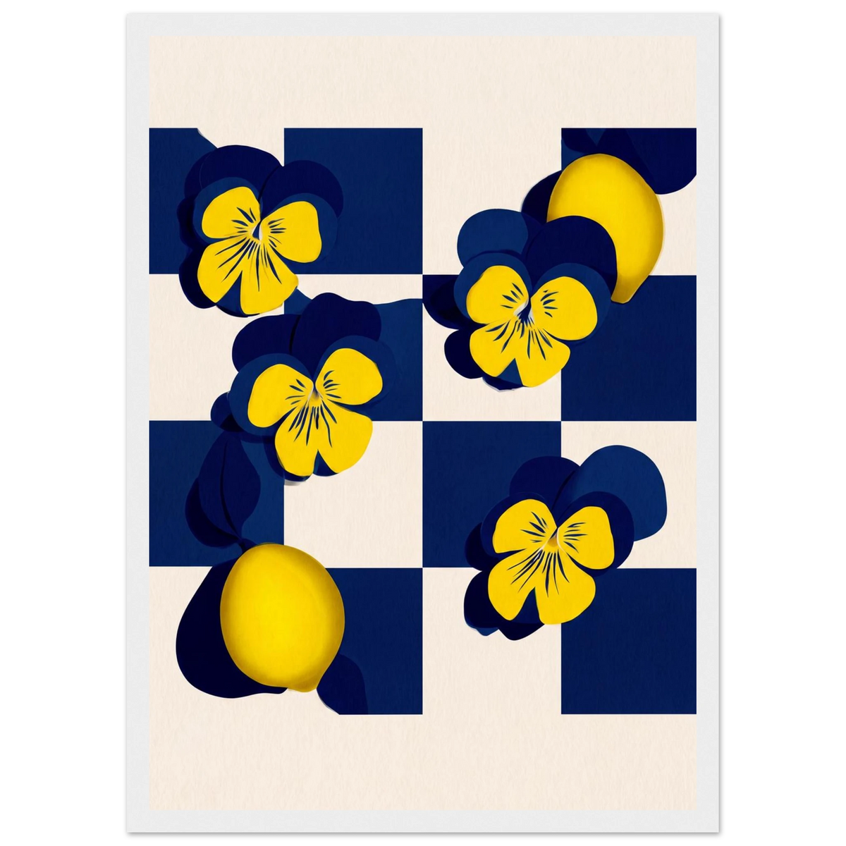 Rizen Life's Little Lemons - Premium Framed Wall Art