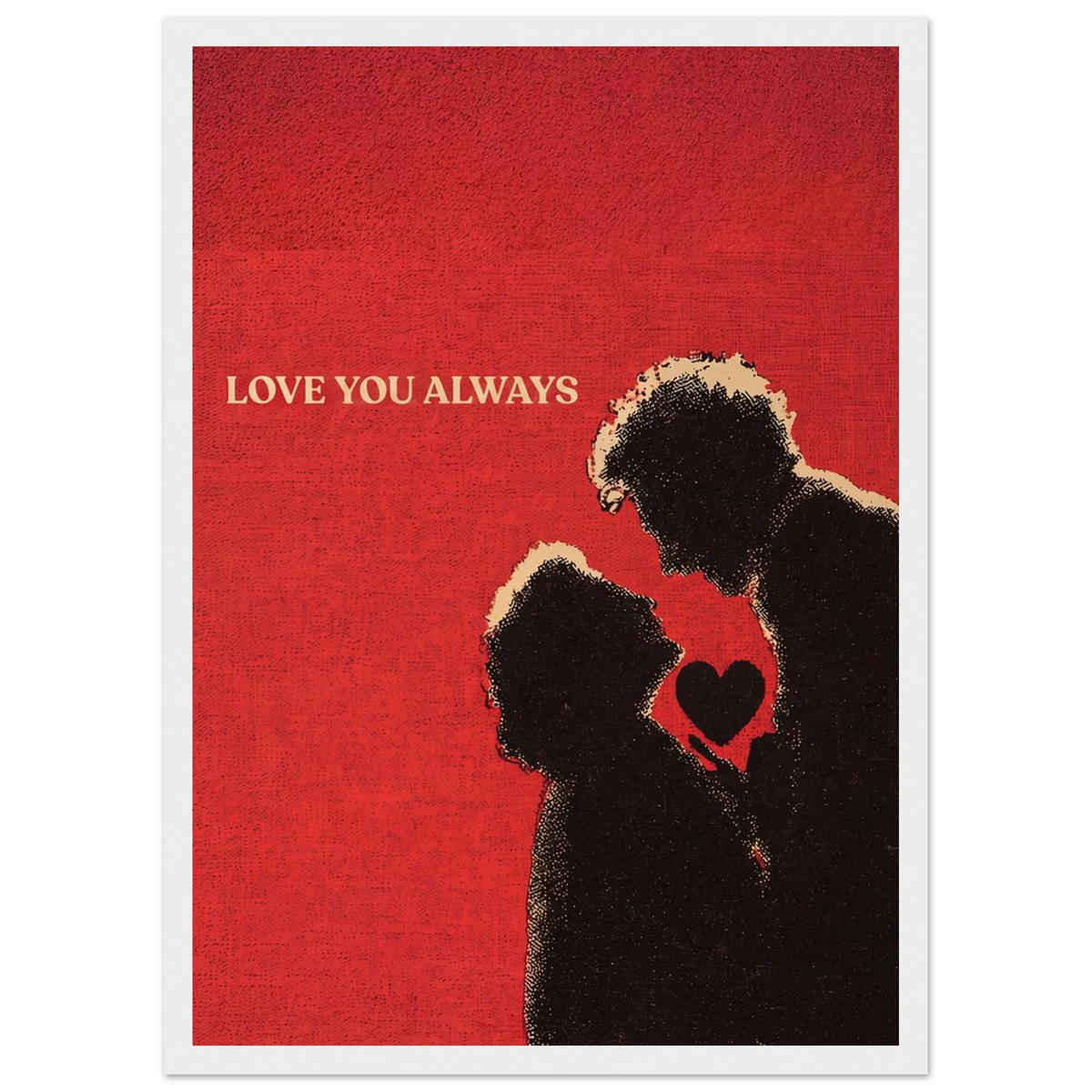 Rizen Love You Always - Premium Framed Wall Art