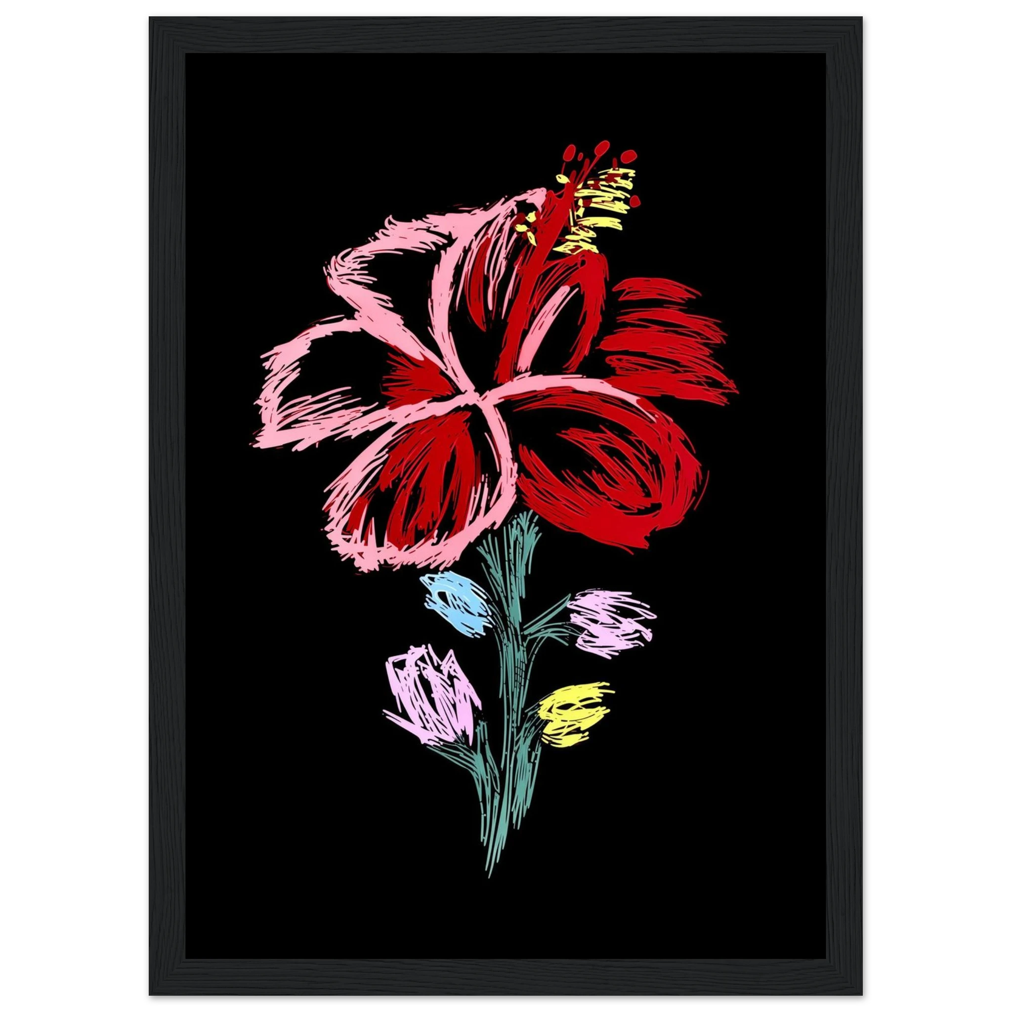 Rizen Flower - Premium Framed Wall Art