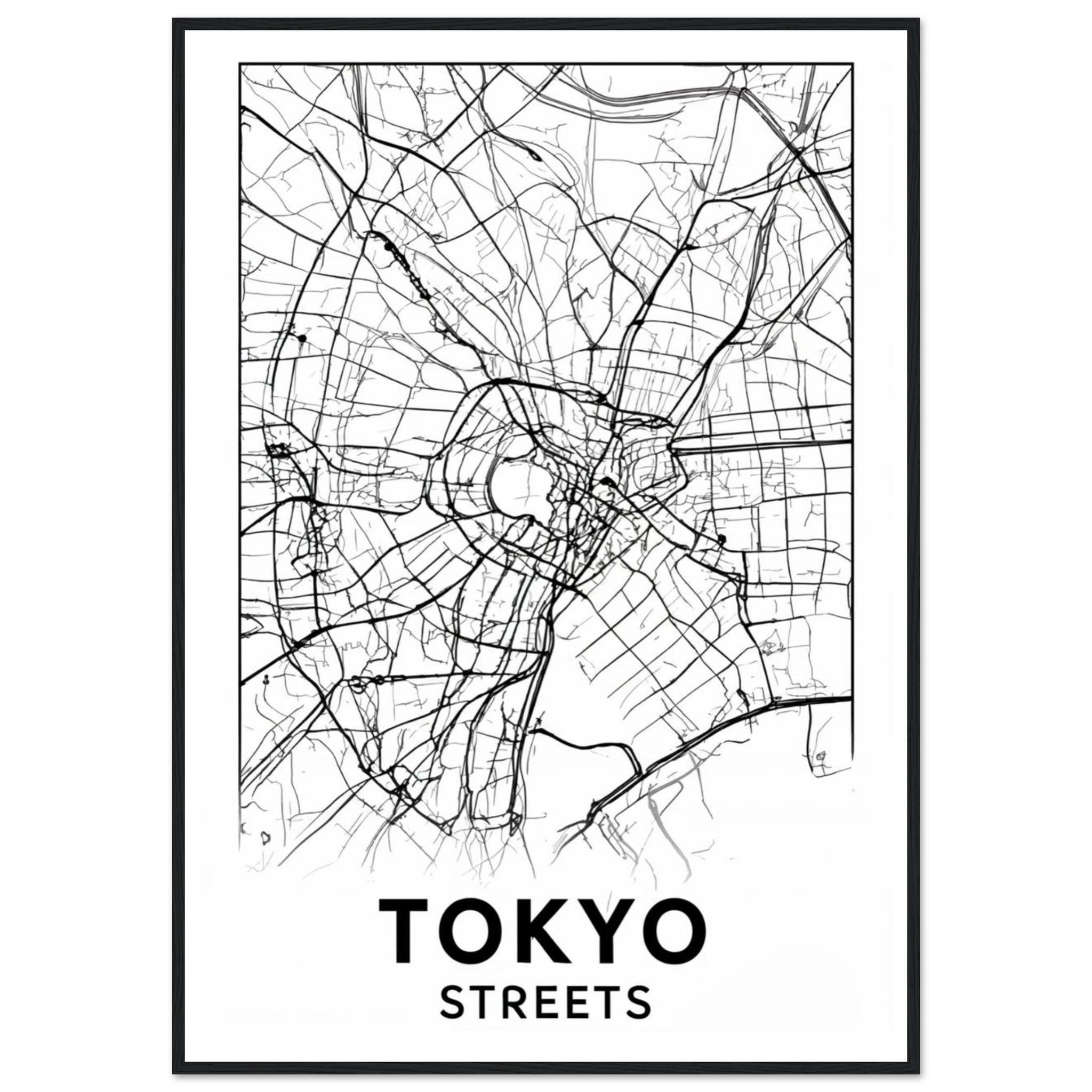 Rizen Tokyo Streets - Premium Framed Wall Art