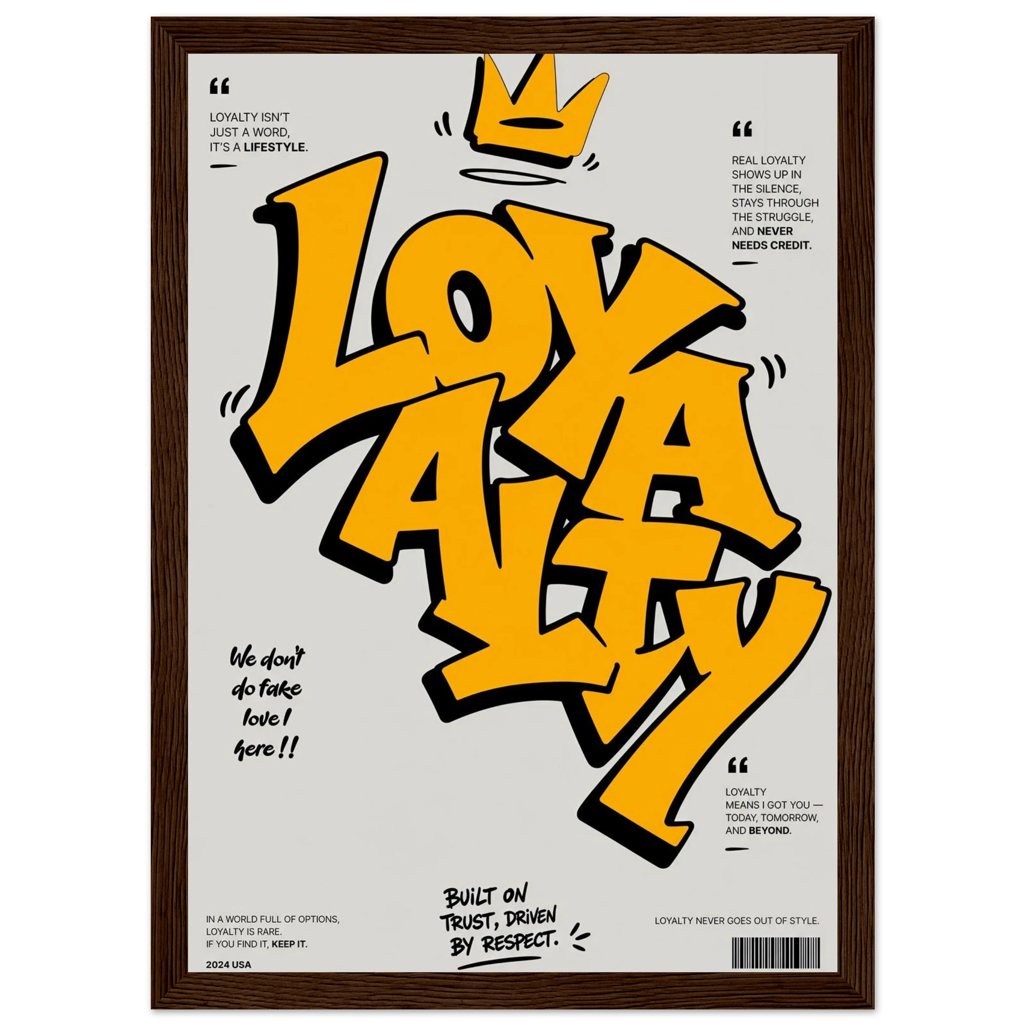 Rizen Loyalty - Premium Framed Wall Art
