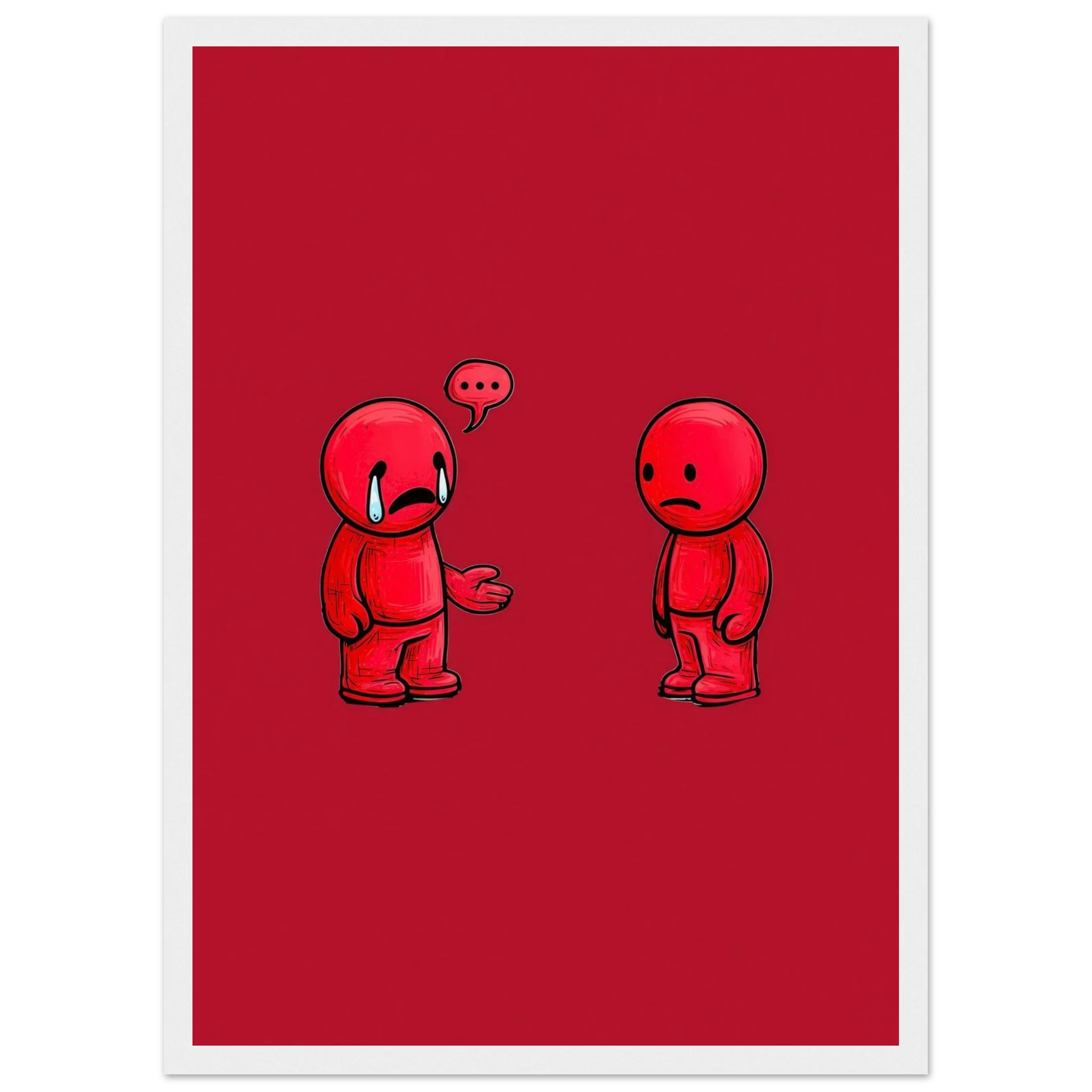 Rizen Anxious &amp; Avoidant - Premium Framed Wall Art