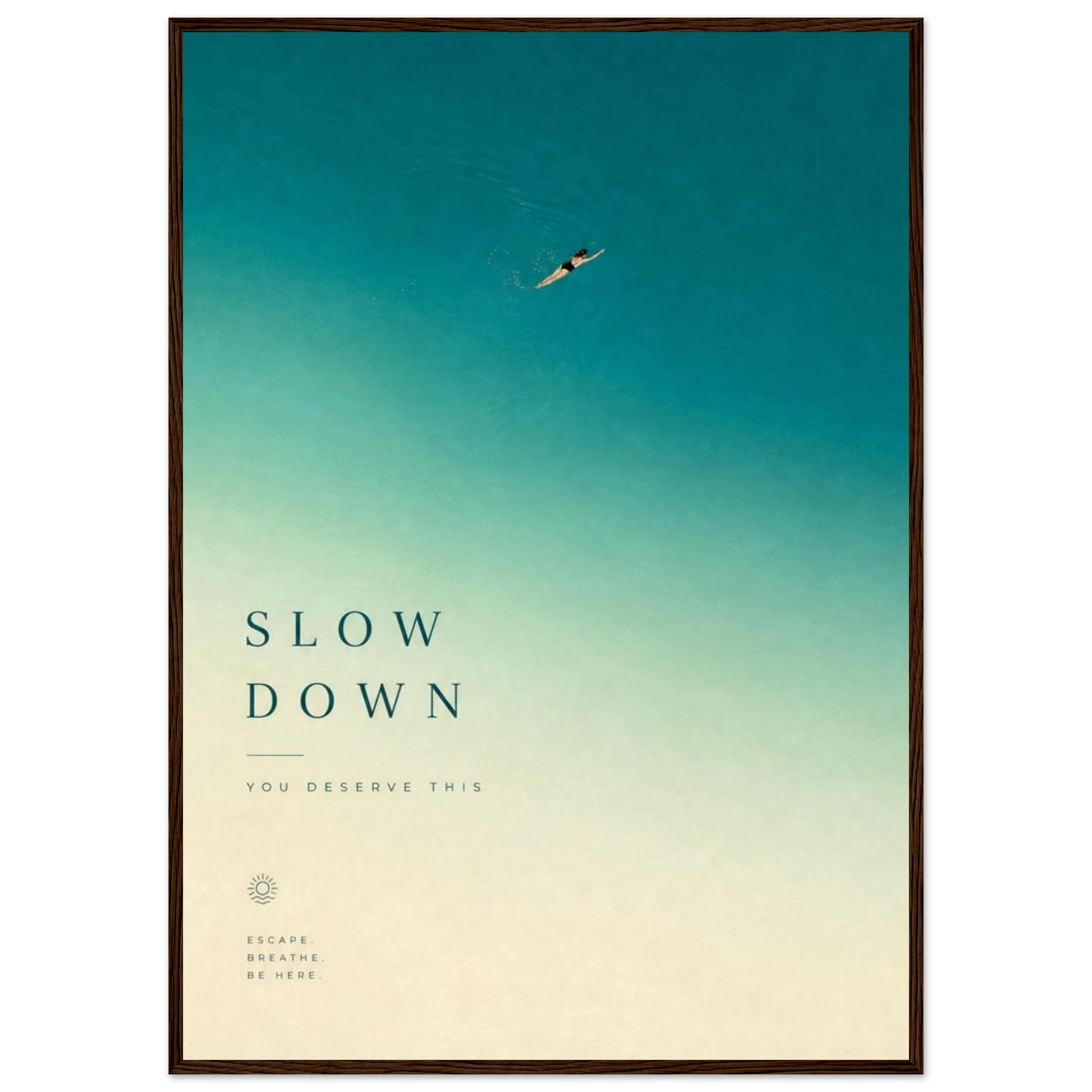 Rizen Slow Down - Premium Framed Wall Art