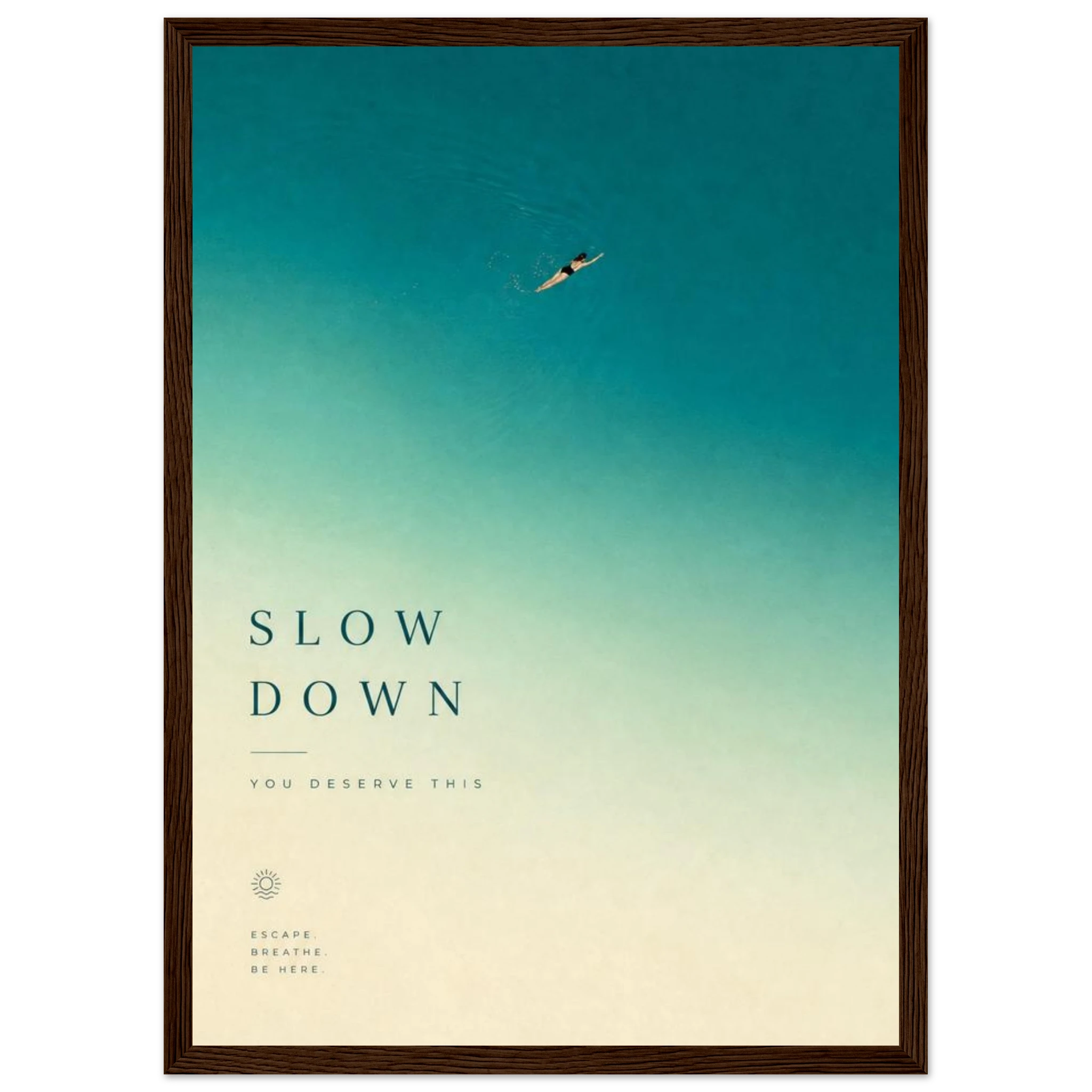 Rizen Slow Down - Premium Framed Wall Art