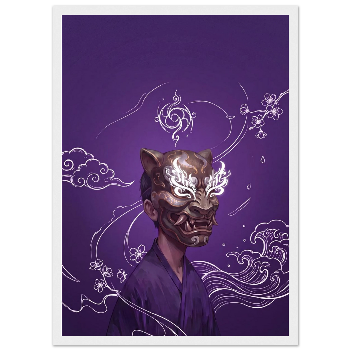 Rizen Beneath the Mask - Premium Framed Wall Art