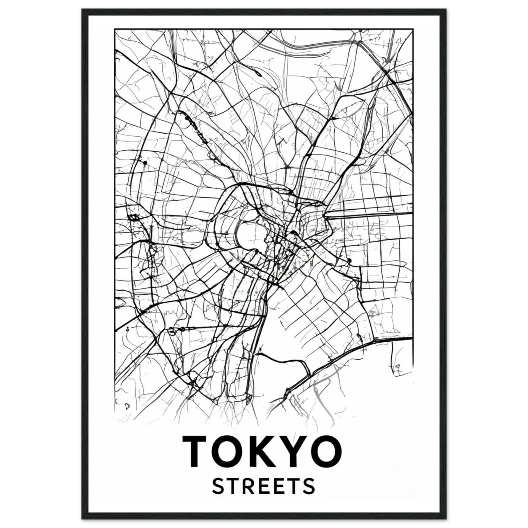 Rizen Tokyo Streets - Premium Framed Wall Art