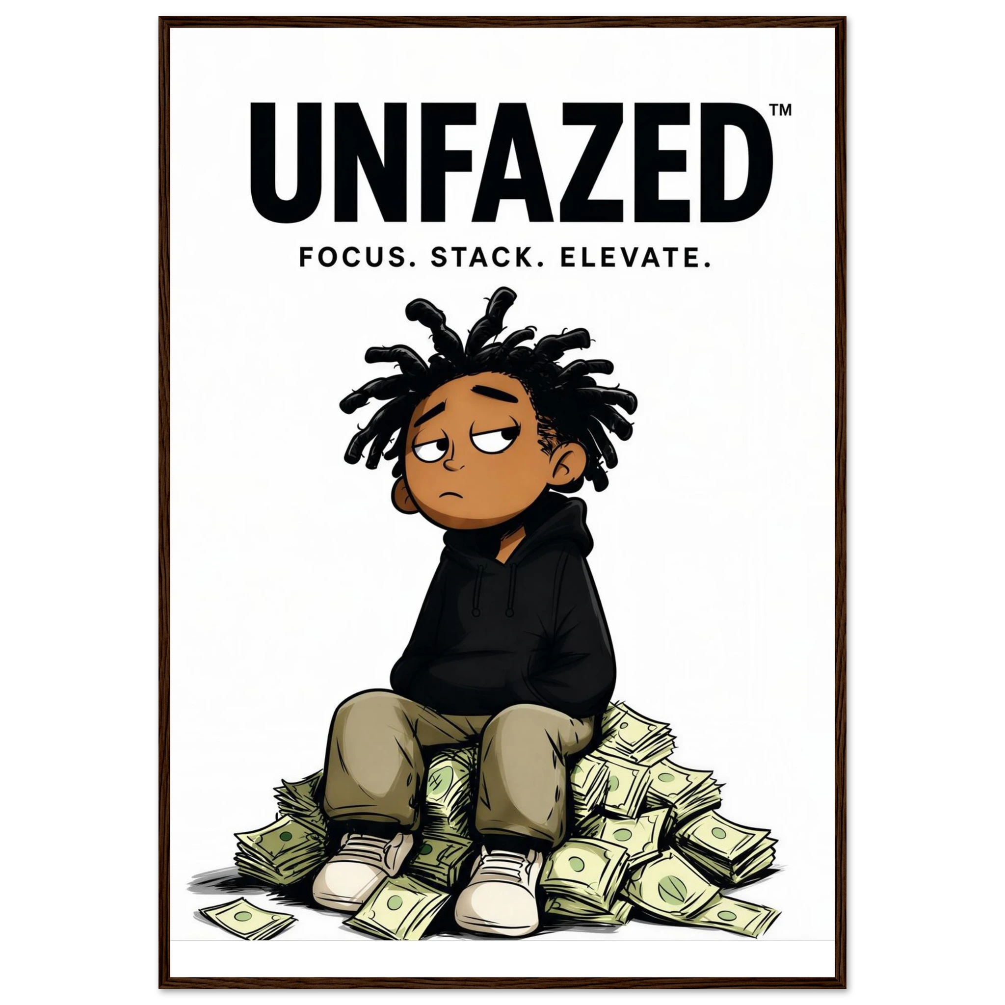 Rizen Unfazed - Premium Framed Wall Art