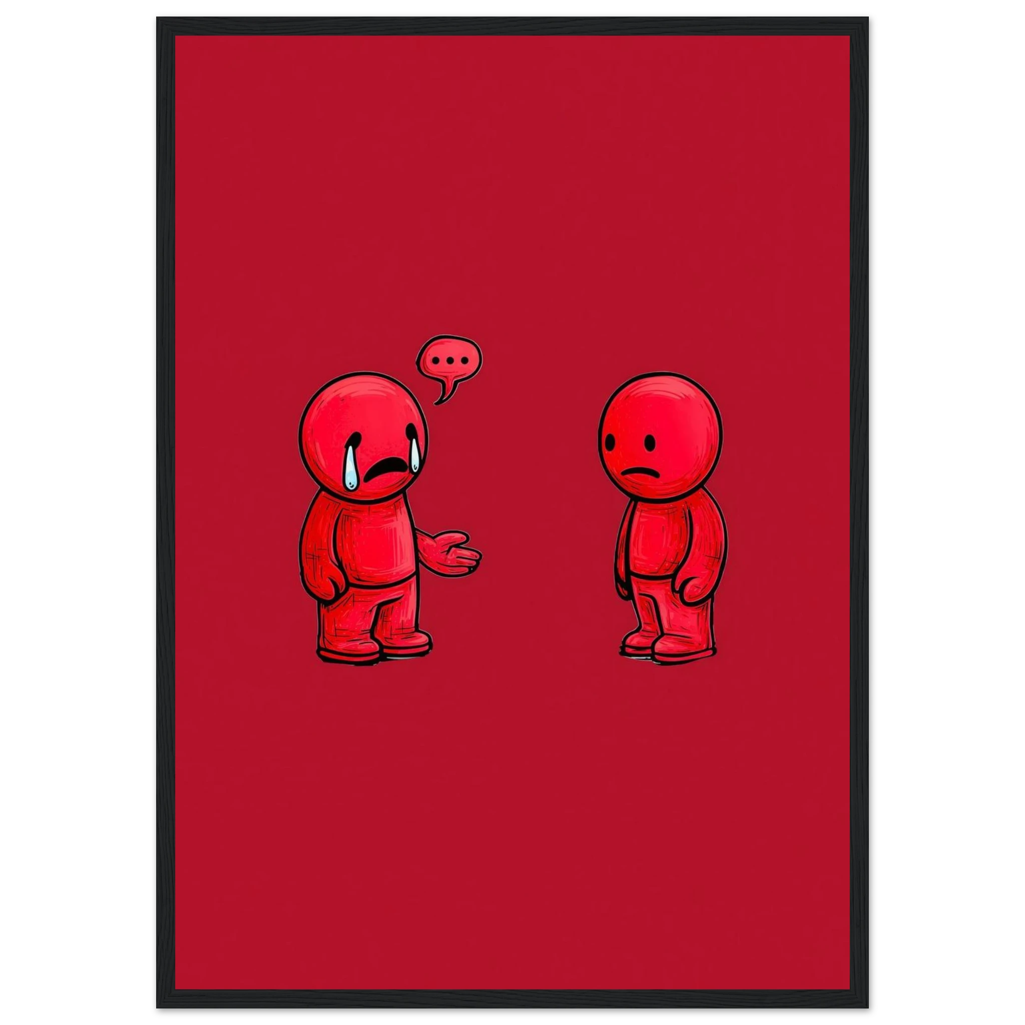 Rizen Anxious &amp; Avoidant - Premium Framed Wall Art