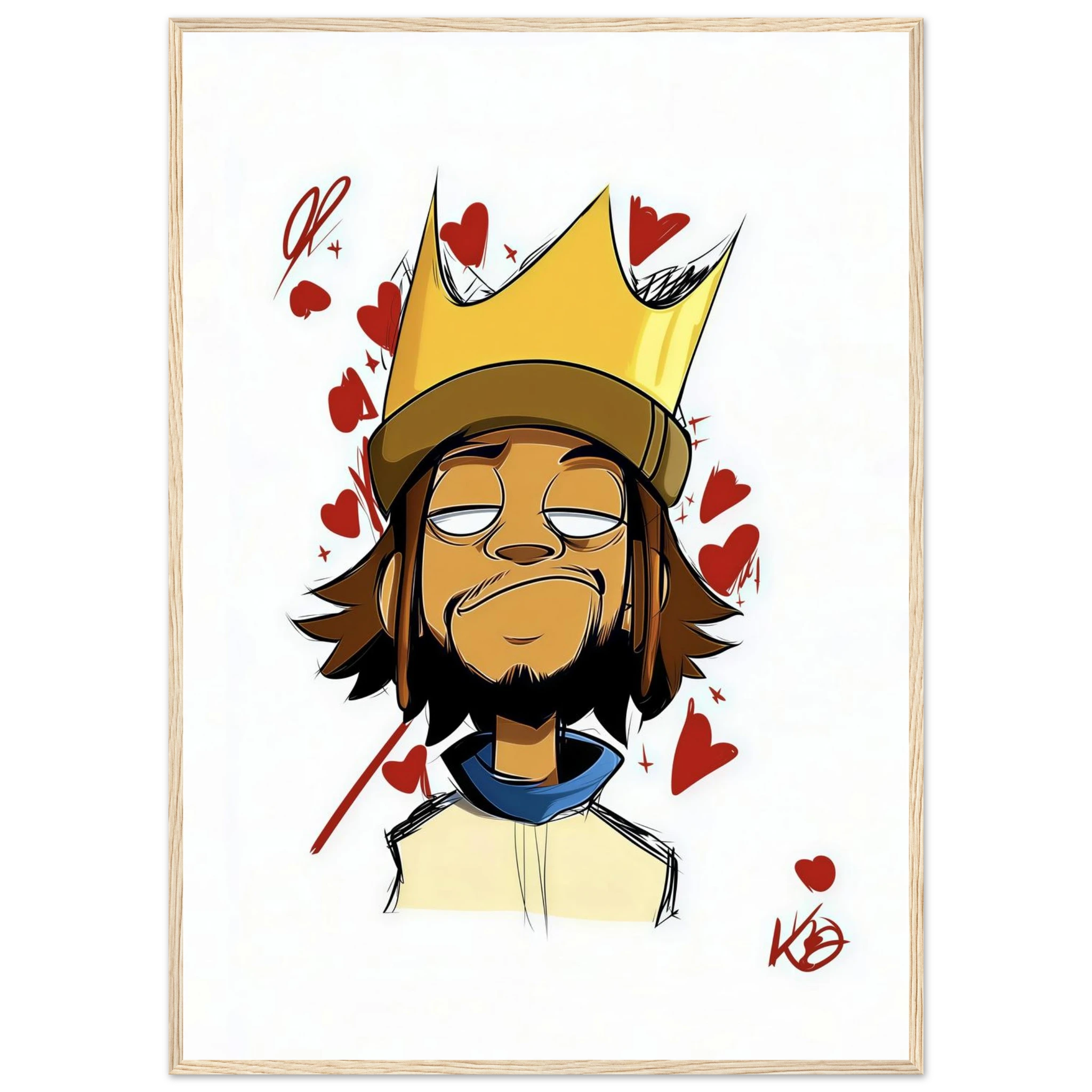 Rizen Crowned Affection - Premium Framed Wall Art