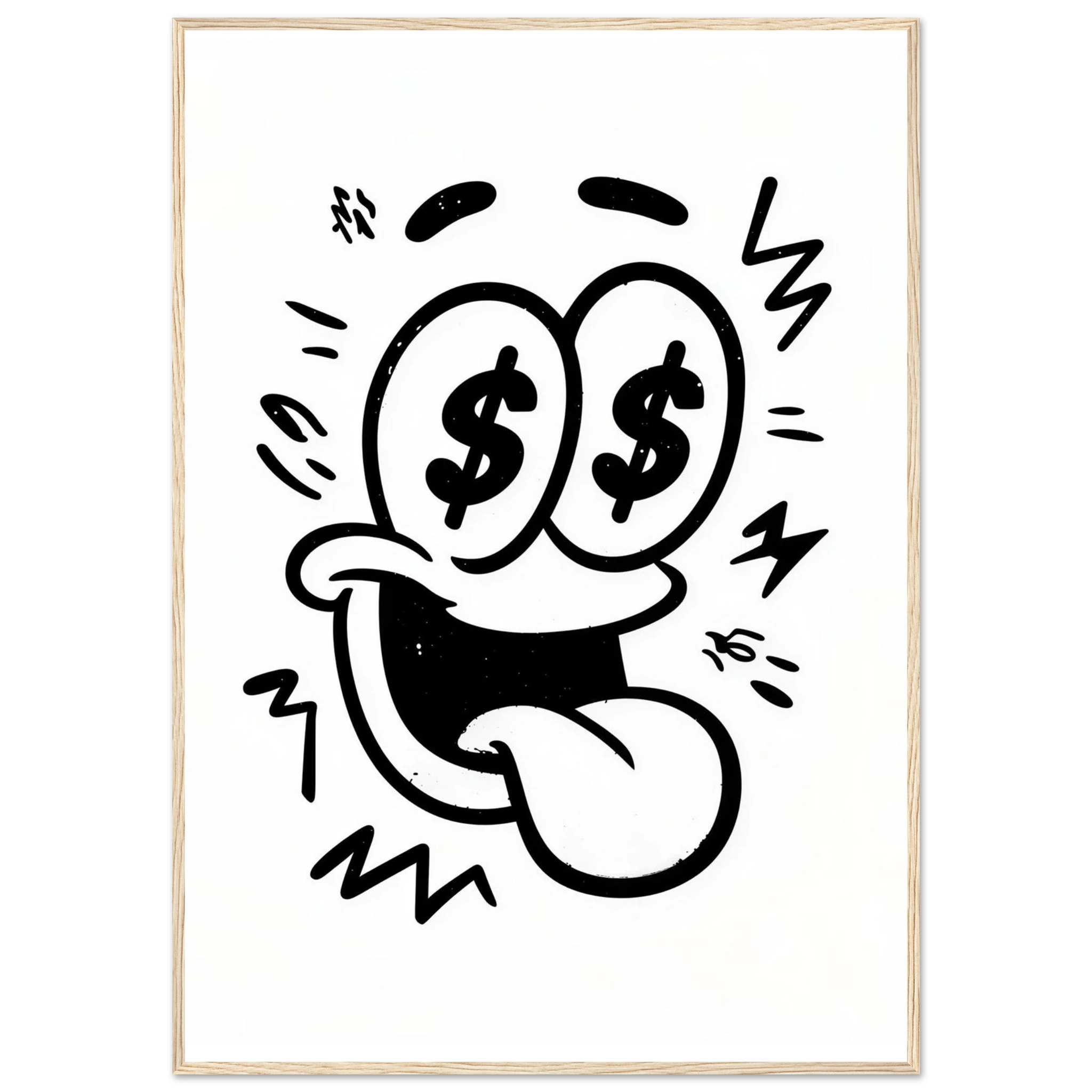 Rizen Dollar Eyes - Premium Framed Wall Art