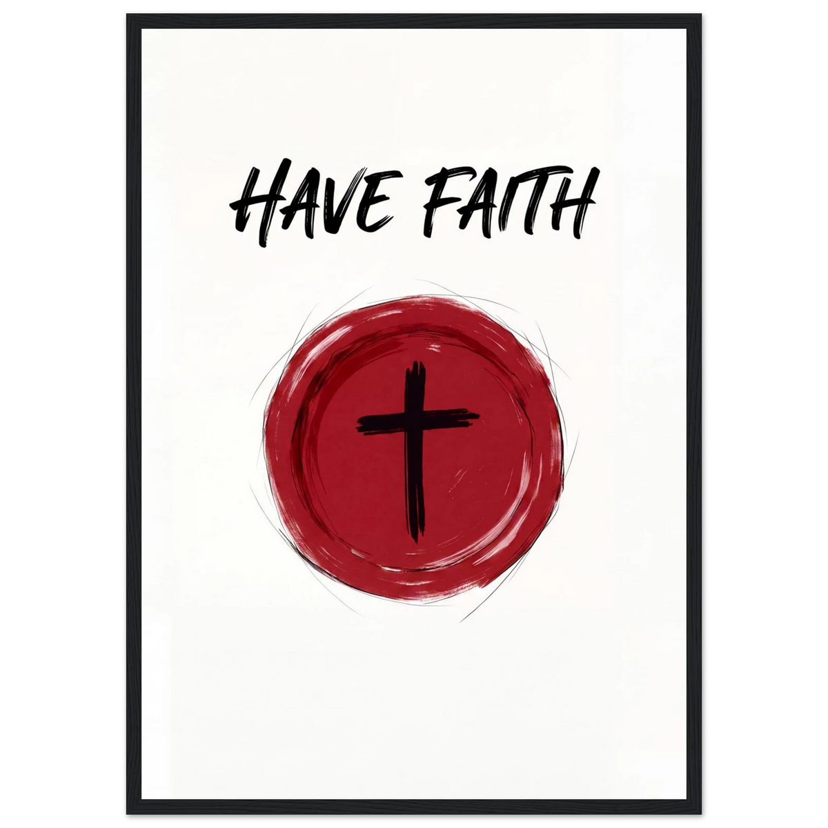 Rizen Have Faith - Premium Framed Wall Art