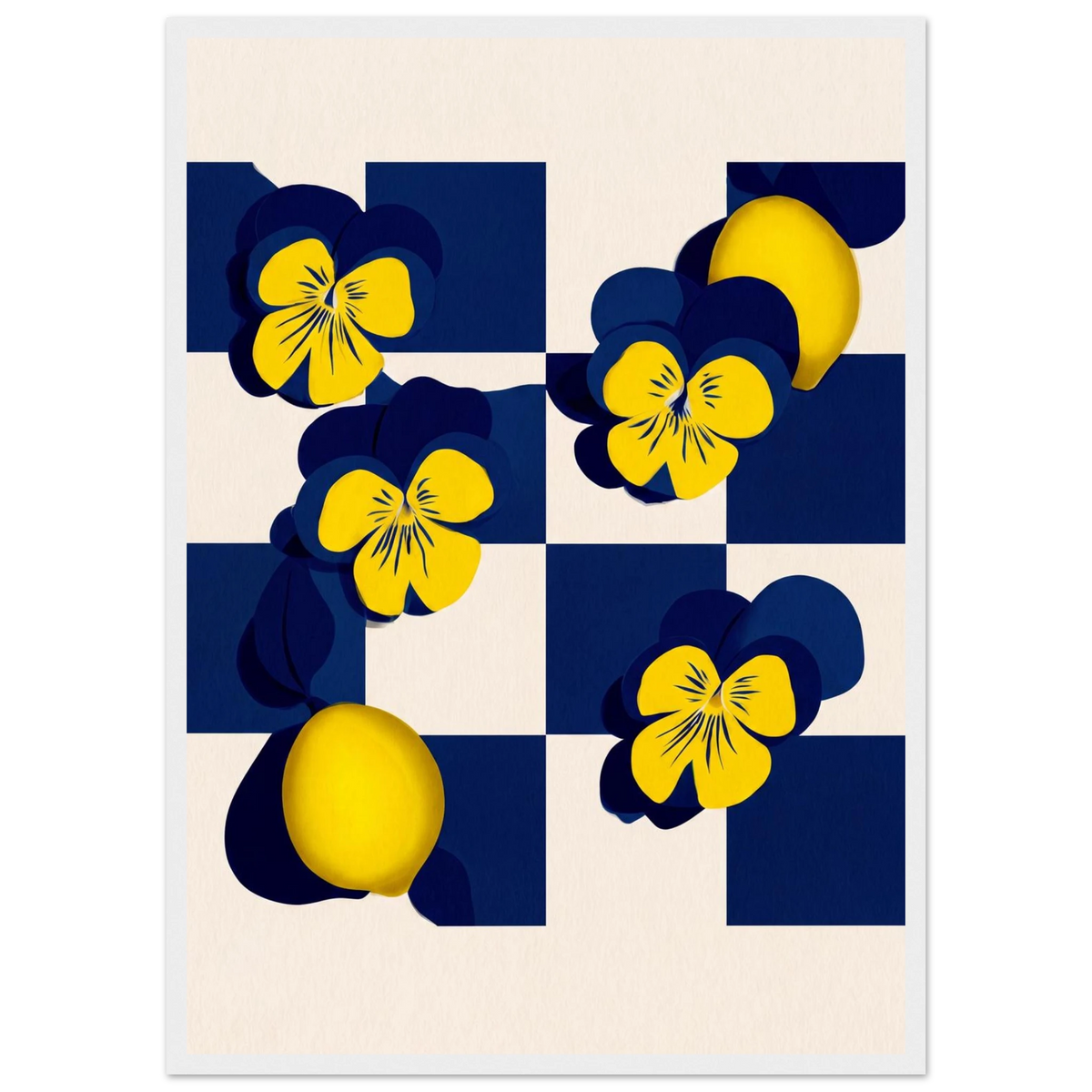 Rizen Life's Little Lemons - Premium Framed Wall Art
