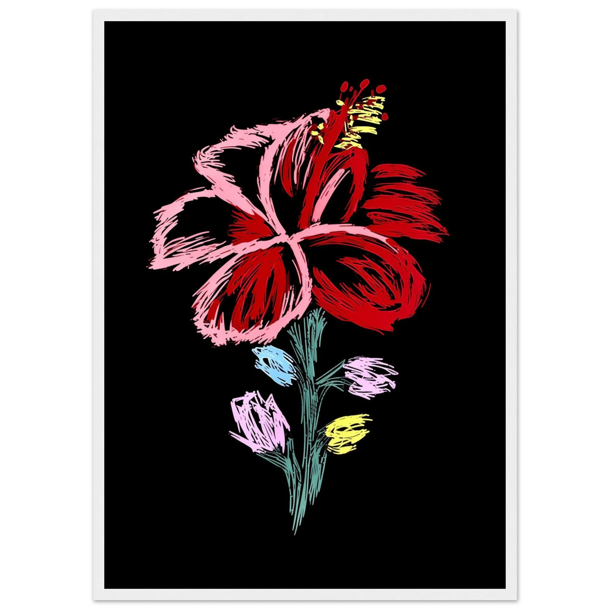 Rizen Flower - Premium Framed Wall Art