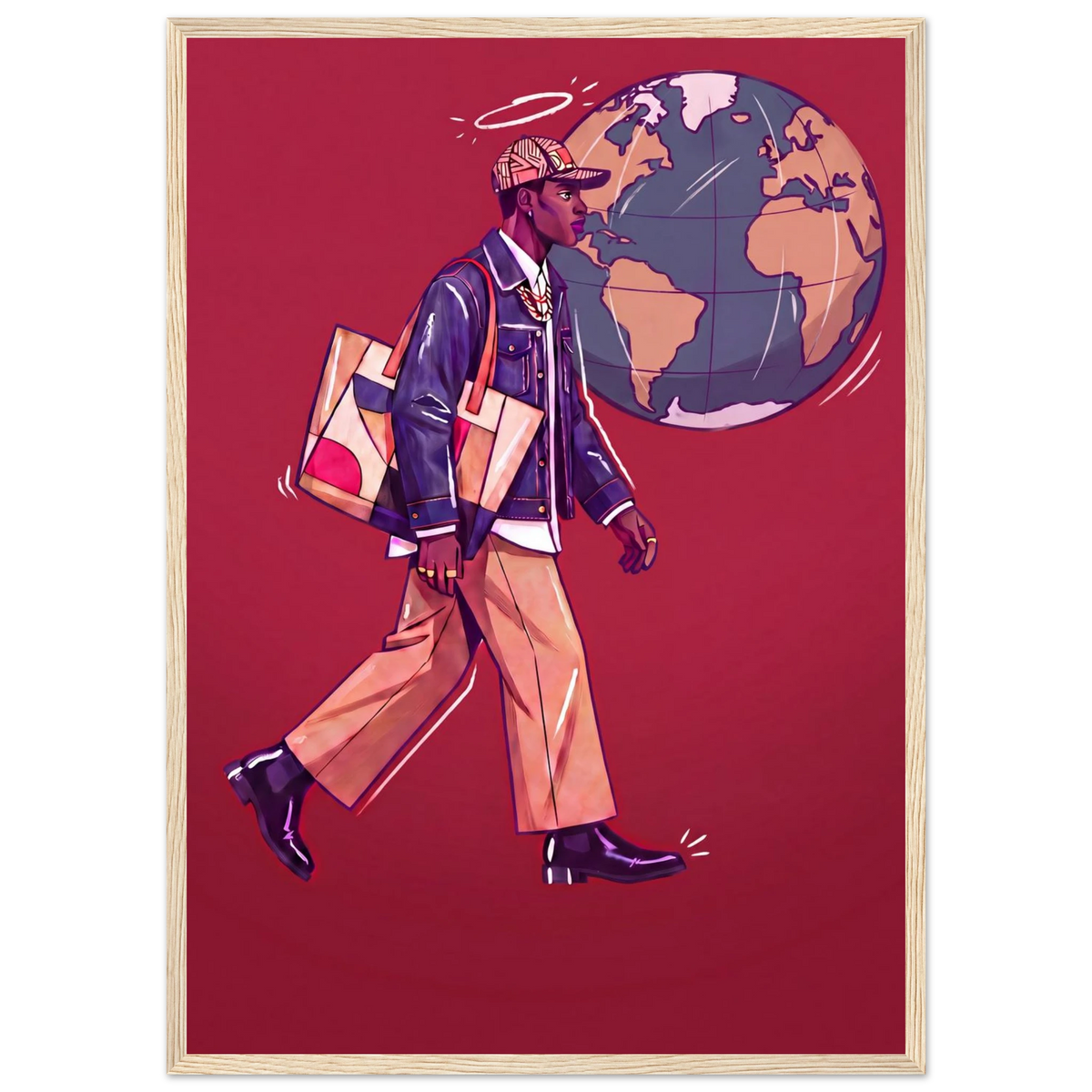Rizen Global Stride - Premium Framed Wall Art