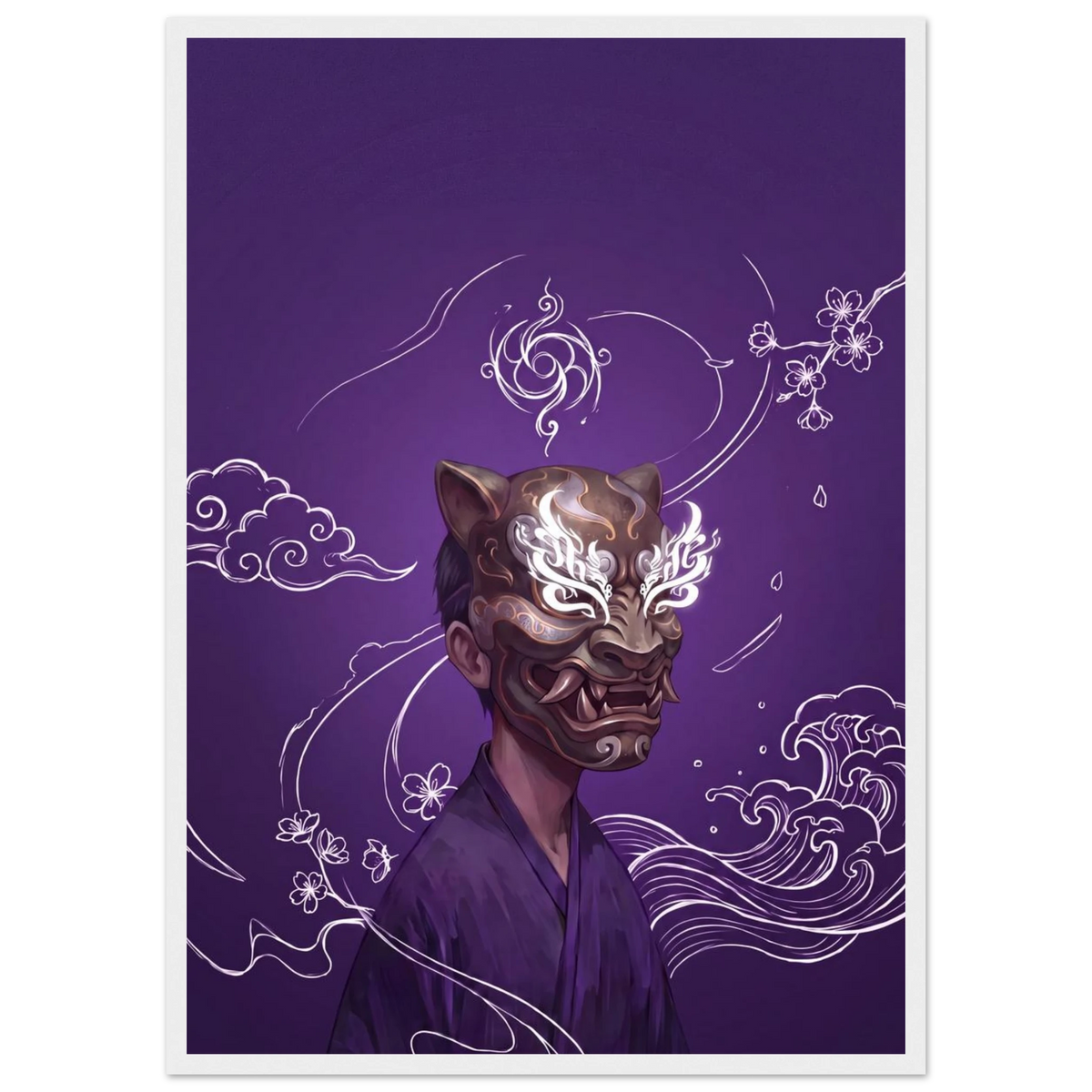 Rizen Beneath the Mask - Premium Framed Wall Art