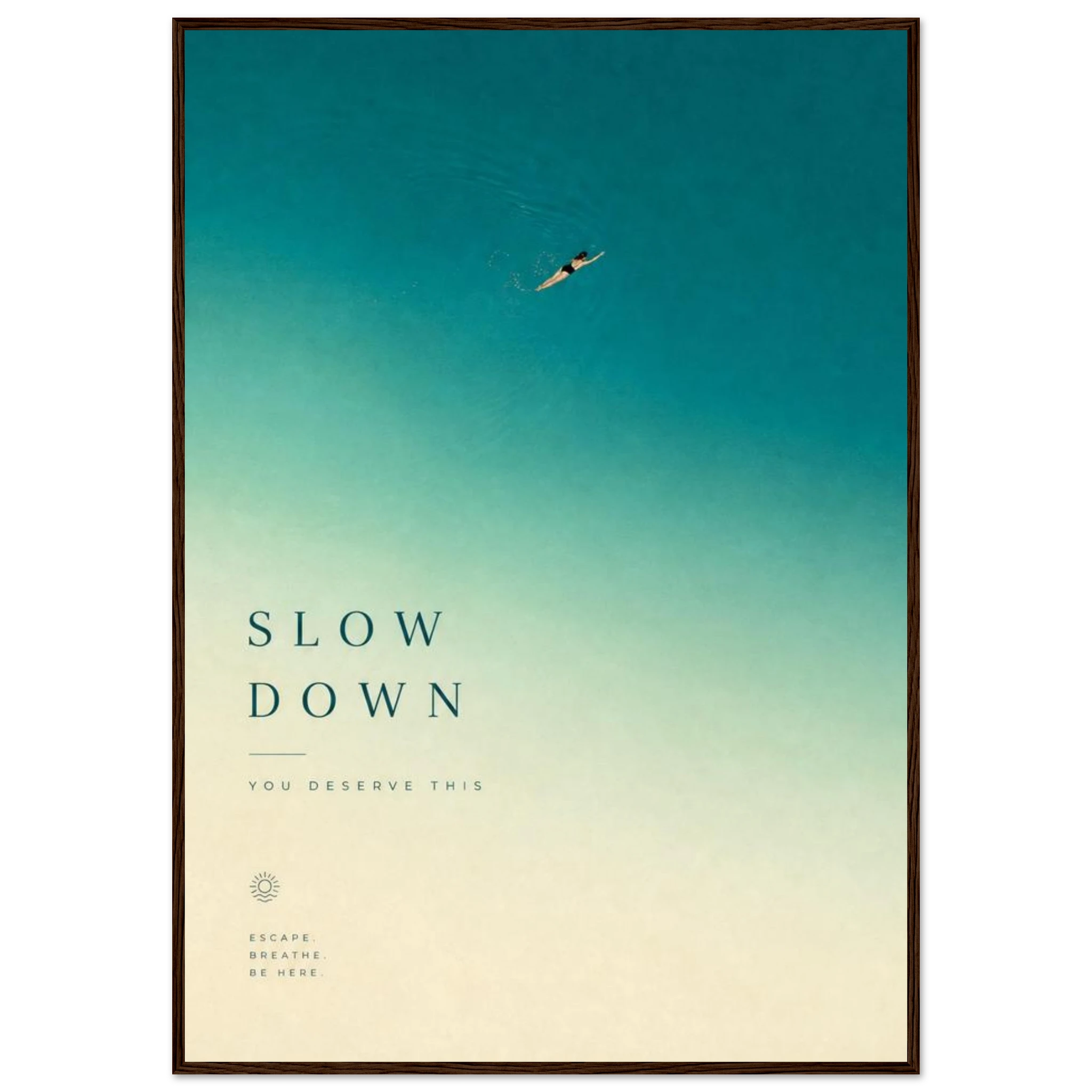 Rizen Slow Down - Premium Framed Wall Art