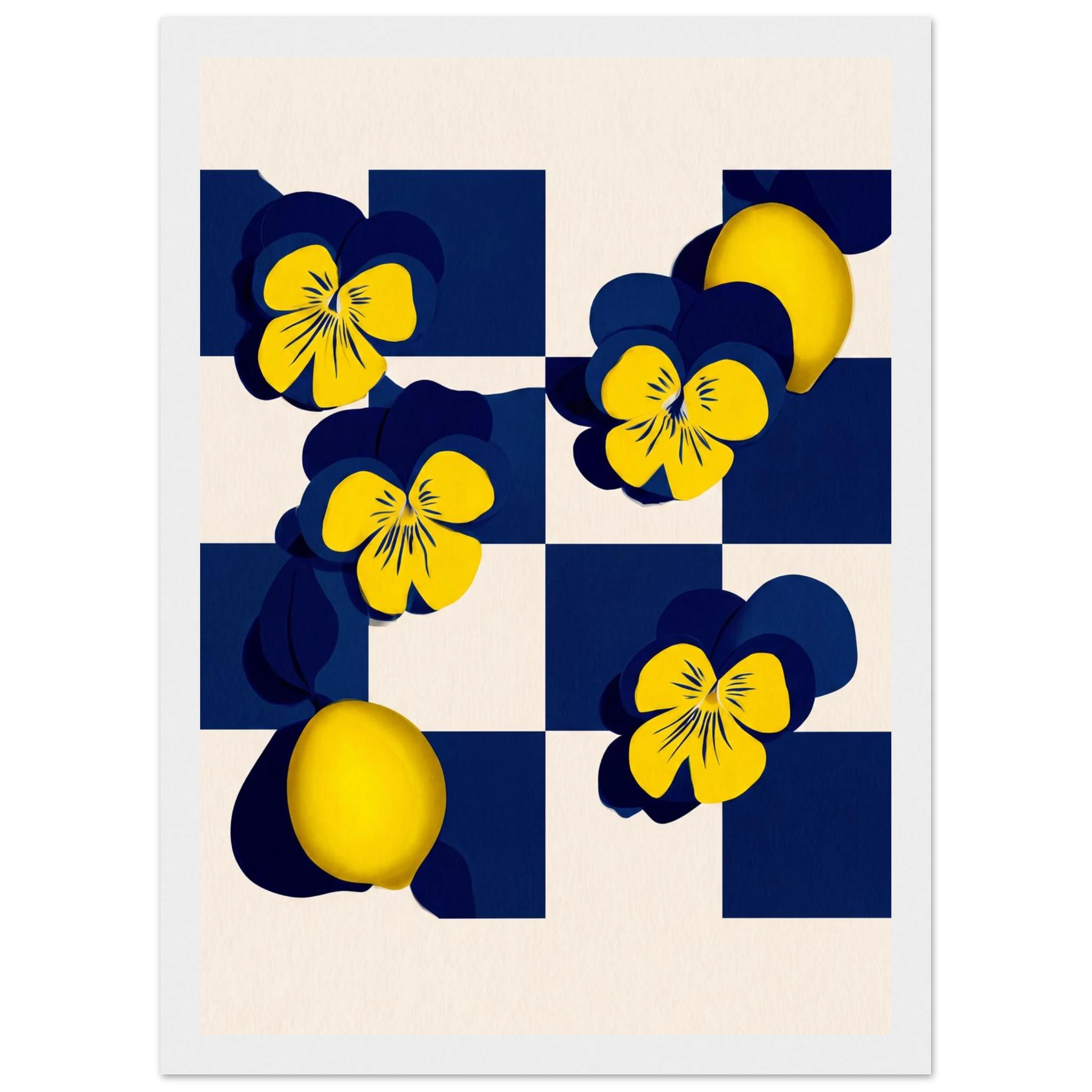 Rizen Life's Little Lemons - Premium Framed Wall Art