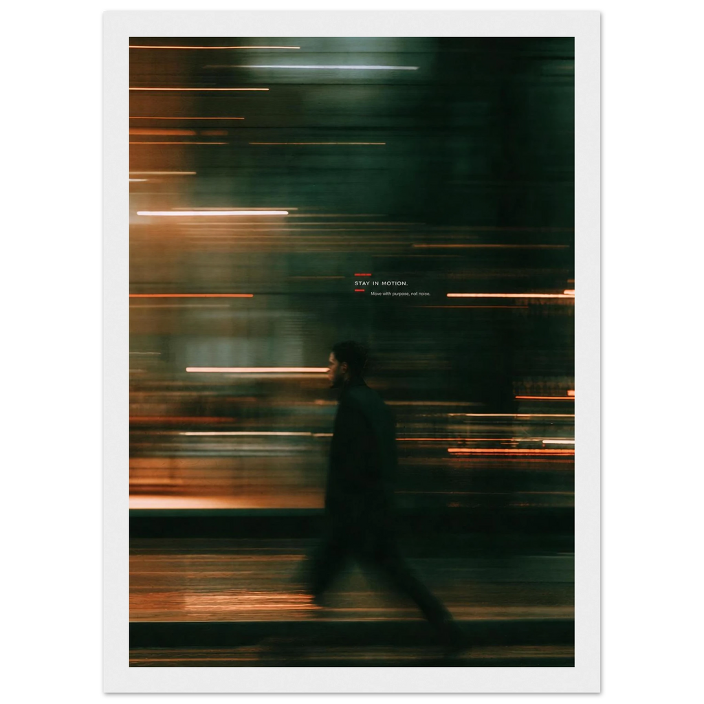 Rizen Stay In Motion - Premium Framed Wall Art