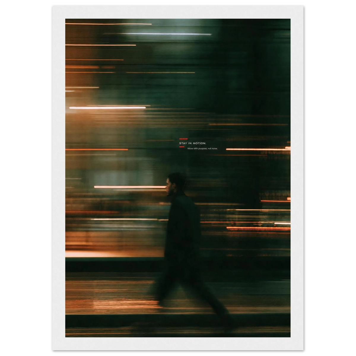 Rizen Stay In Motion - Premium Framed Wall Art