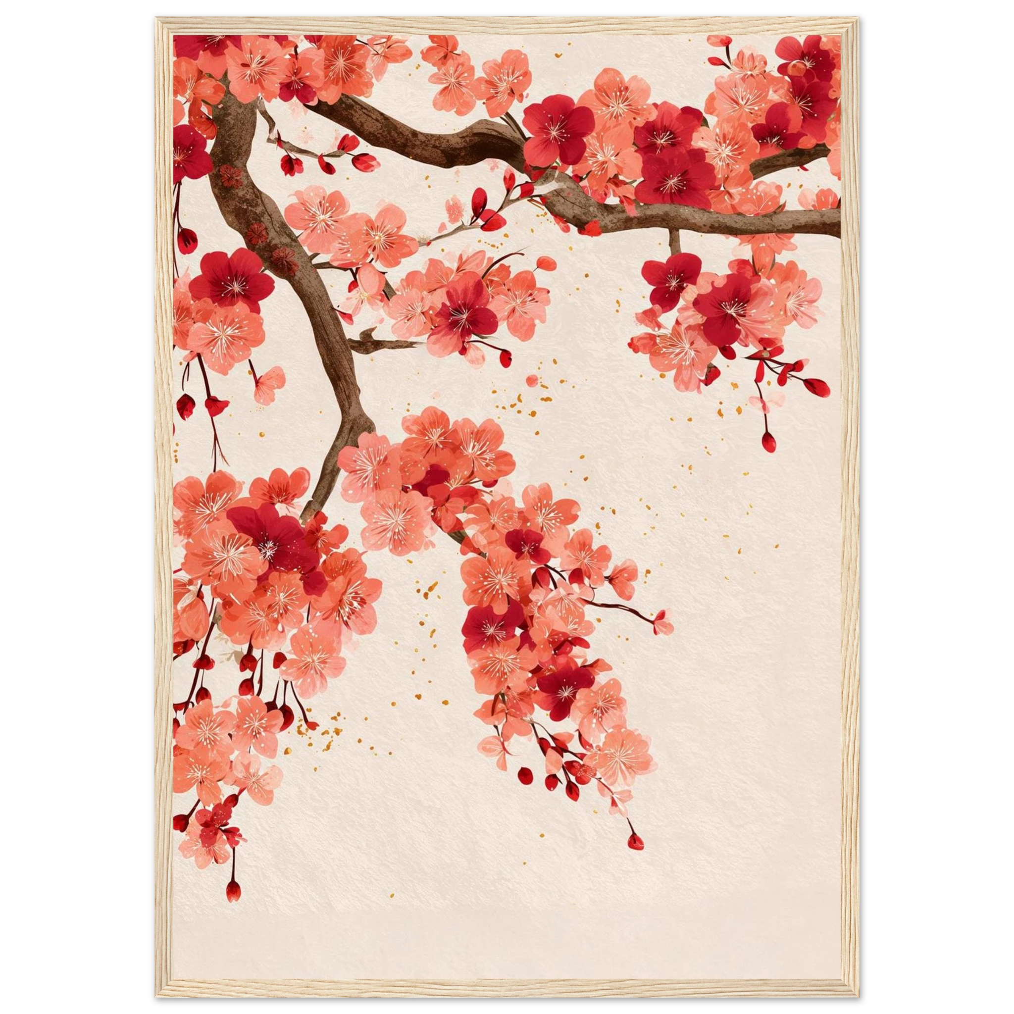 Rizen Ember Tree - Premium Framed Wall Art