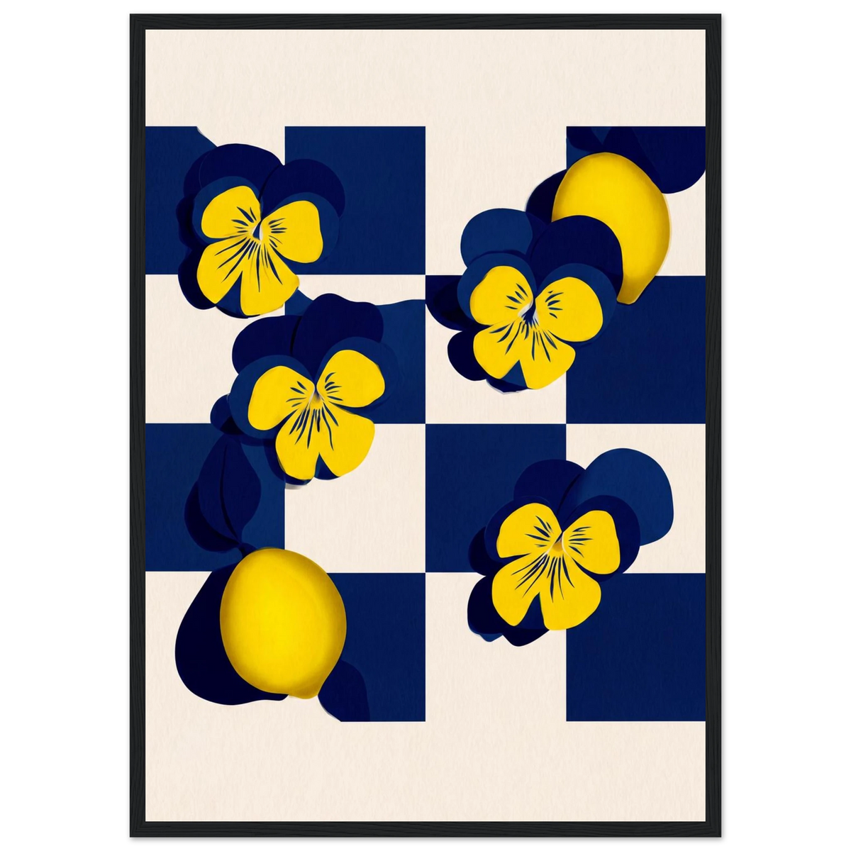 Rizen Life's Little Lemons - Premium Framed Wall Art