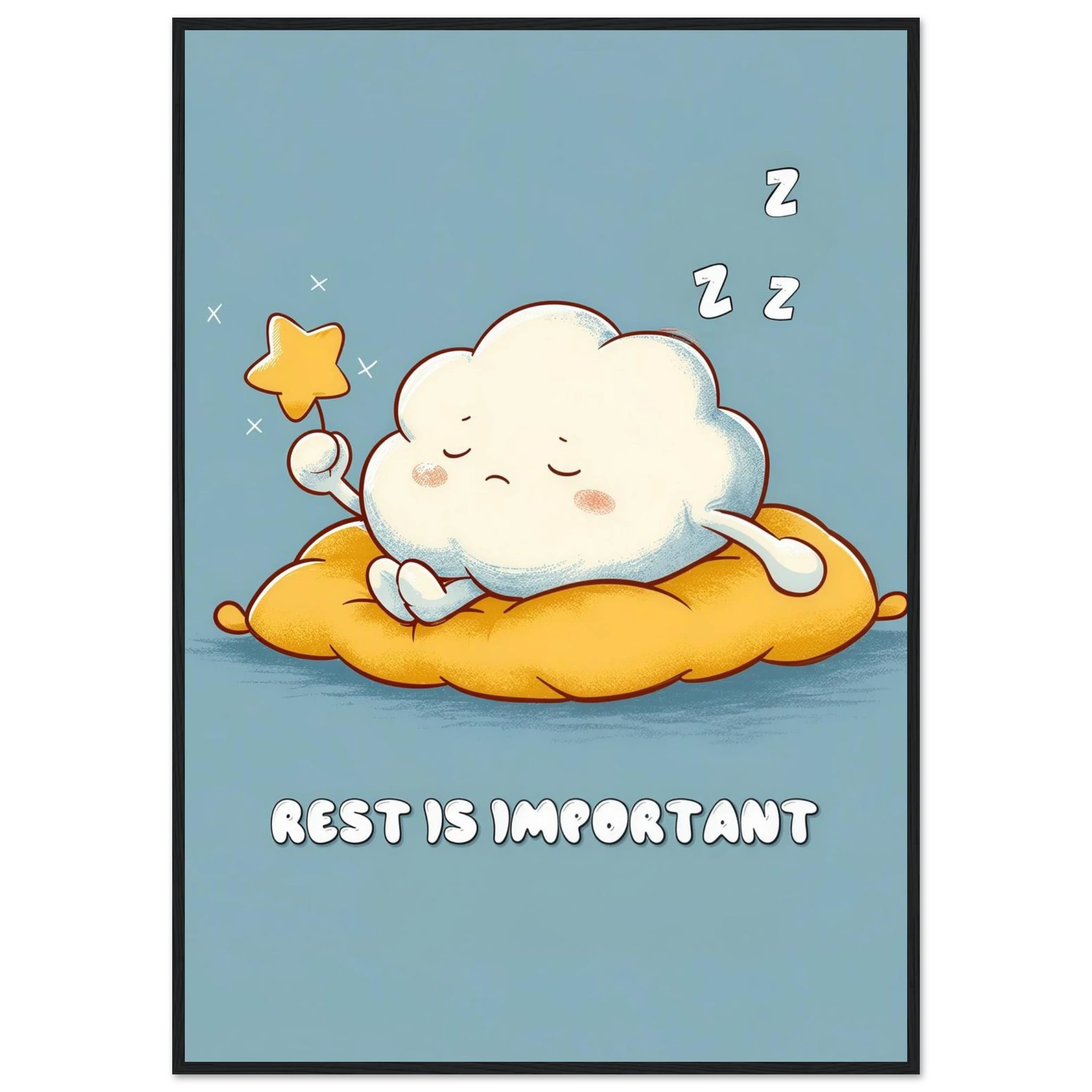 Rizen Rest is Important - Premium Framed Wall Art