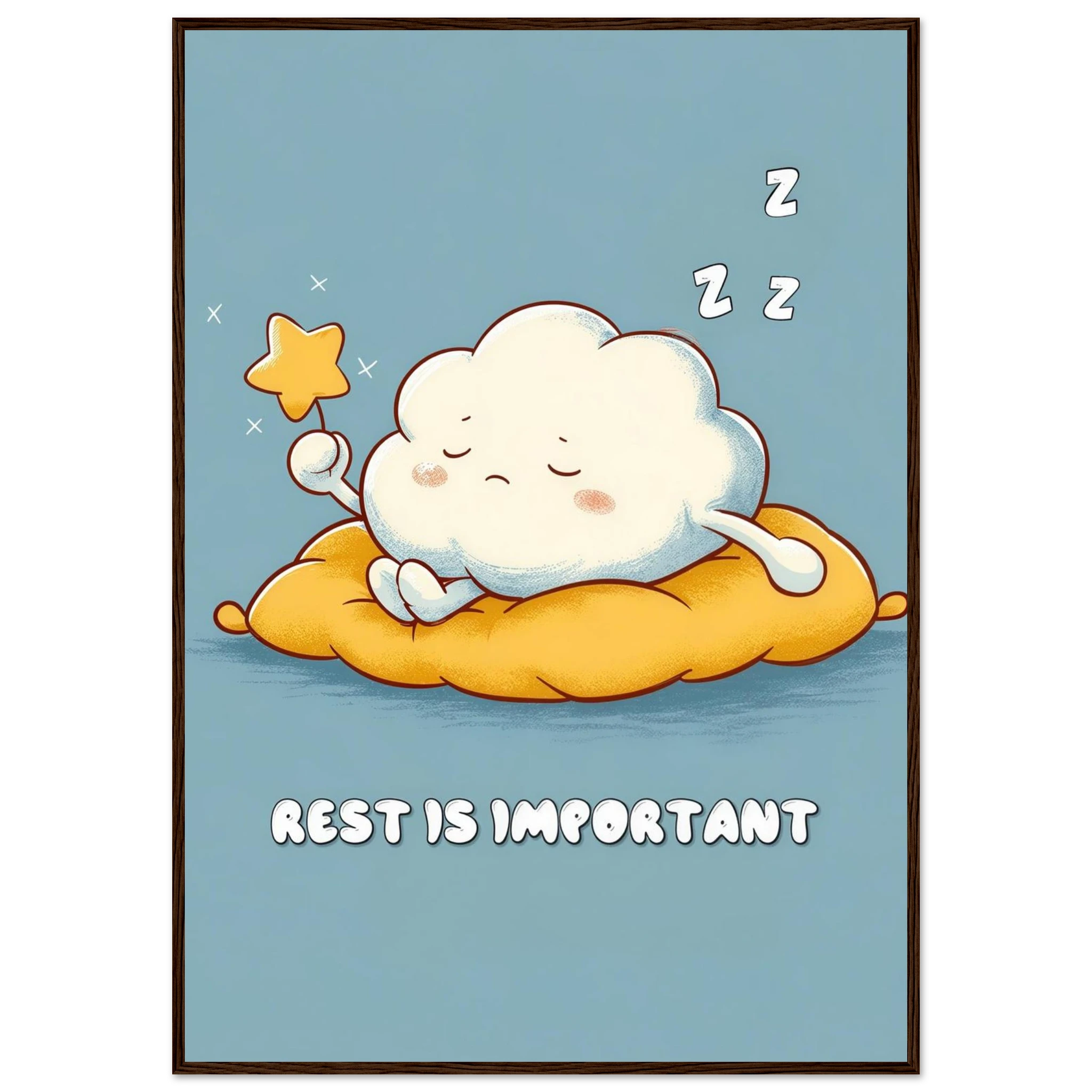 Rizen Rest is Important - Premium Framed Wall Art