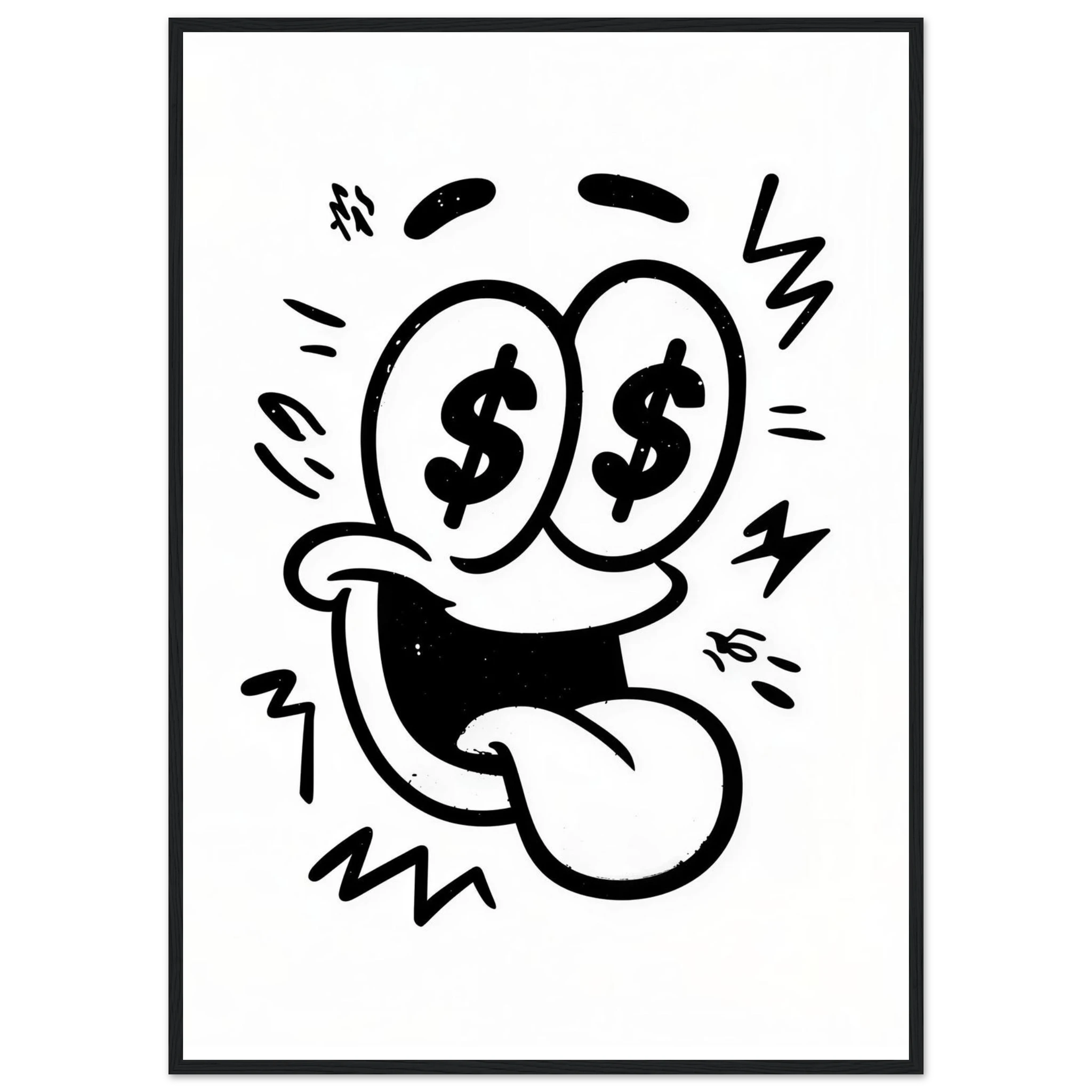 Rizen Dollar Eyes - Premium Framed Wall Art